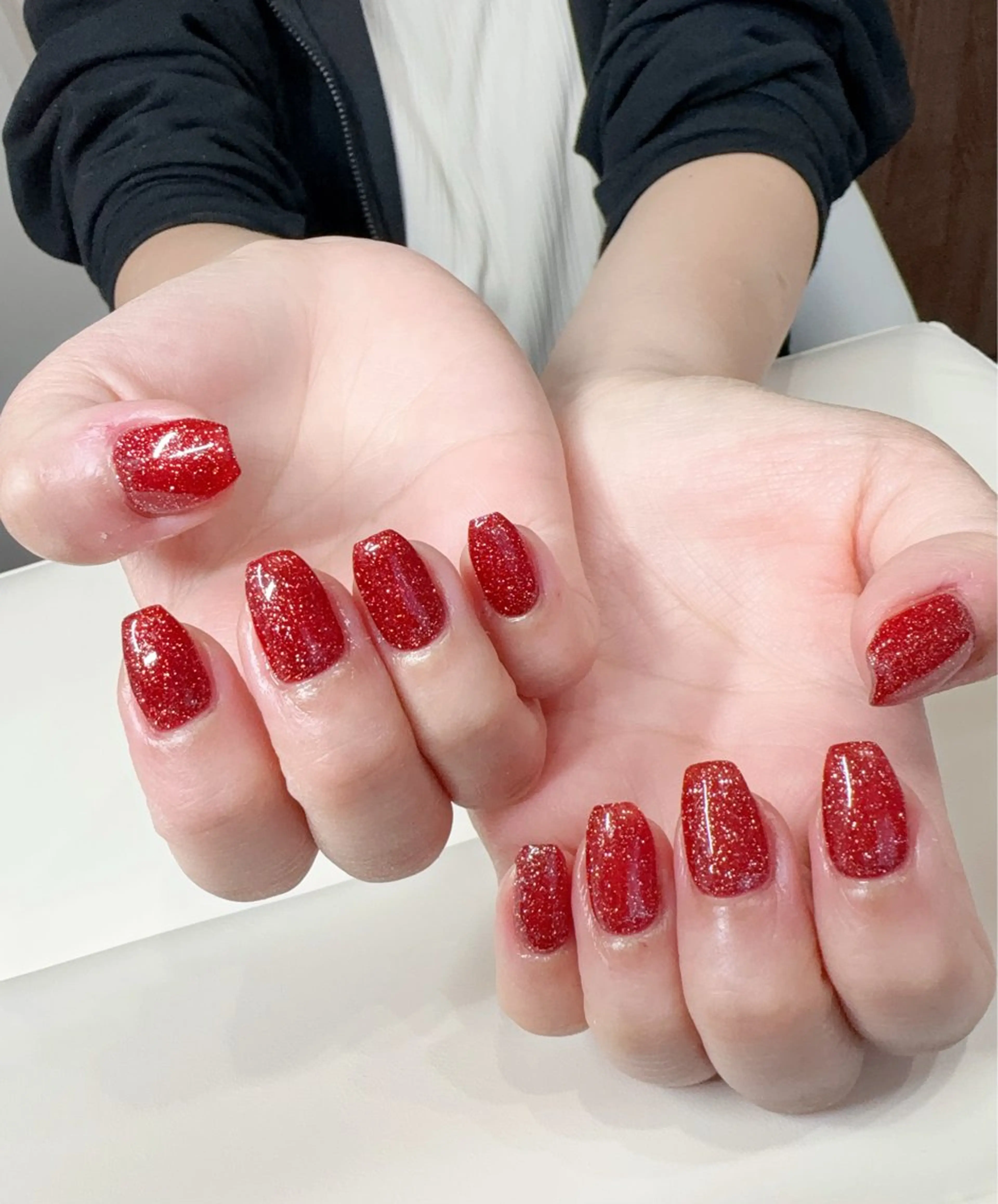 新色🌟フラッシュネイルor ラメグラデーションの写真