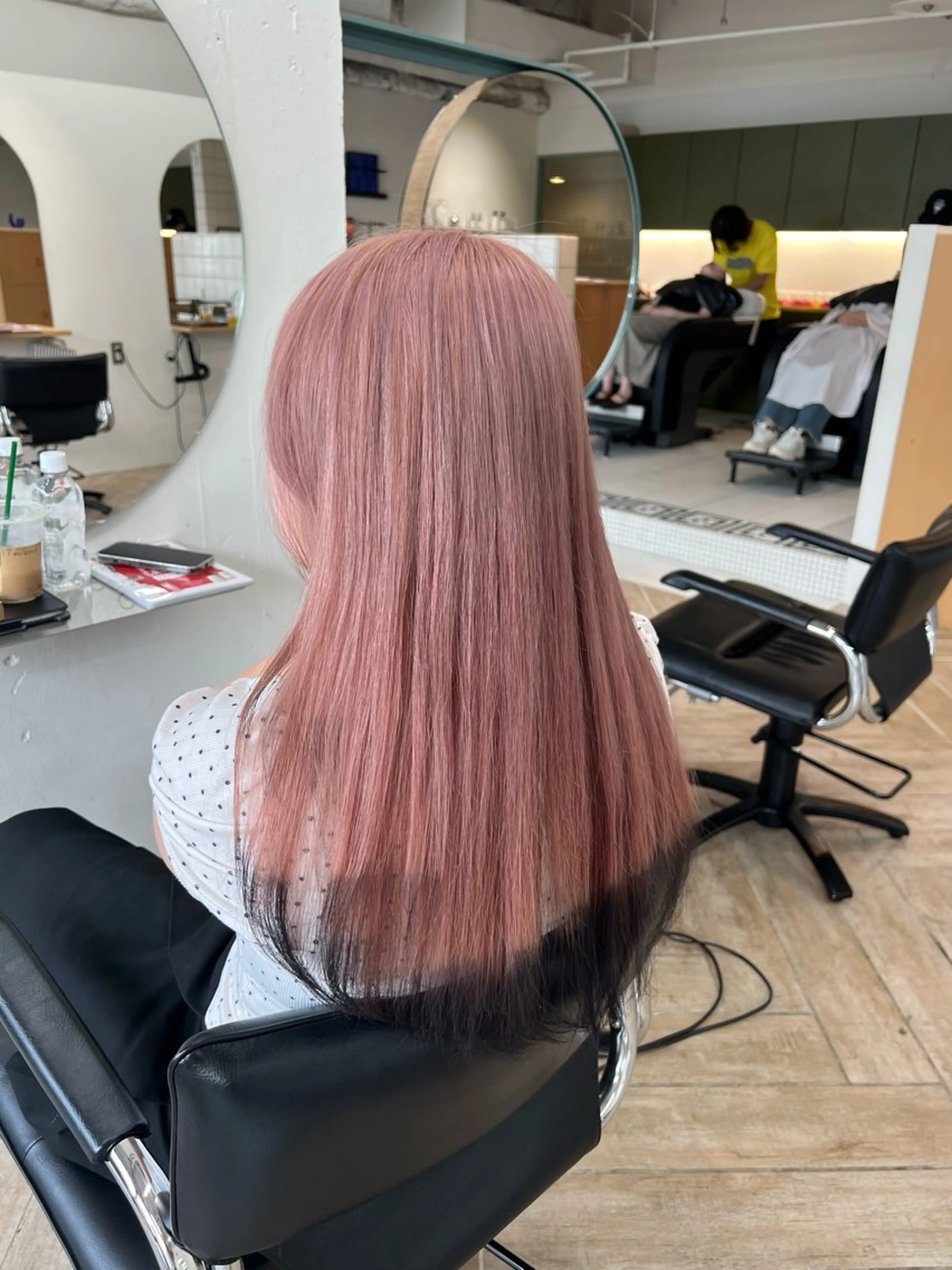 ロング カラー ヘアカラー トリートメント ベージュ/髪質改善 新潟/万代/井上佑のヘアスタイル