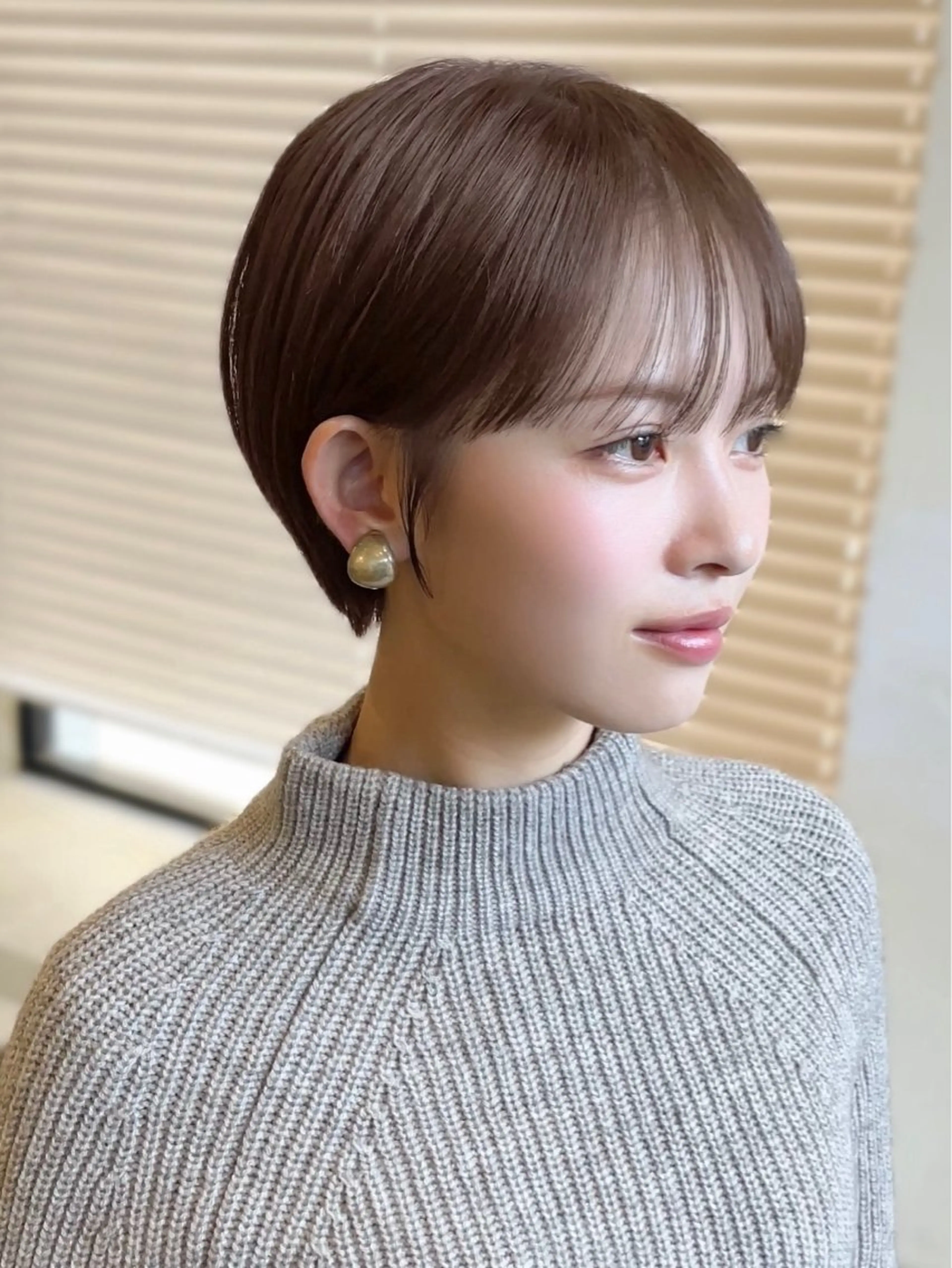 ショート カラー パーマ 無料カット/ ショート特化/表参道のヘアスタイル