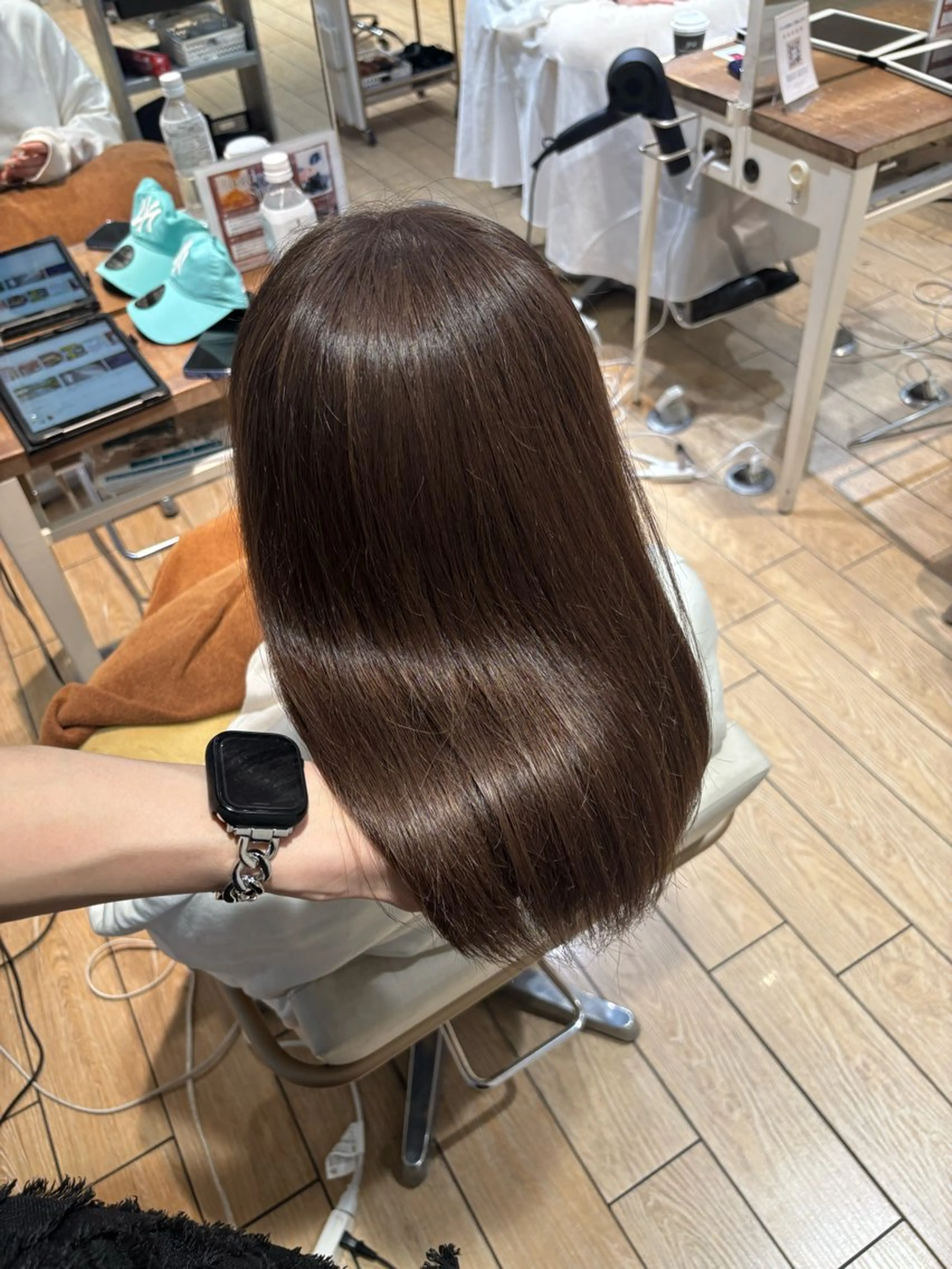 ミディアム カラー ヘアカラー トリートメント 髪質改善🍯/透明感 カラー/MANARUのヘアスタイル