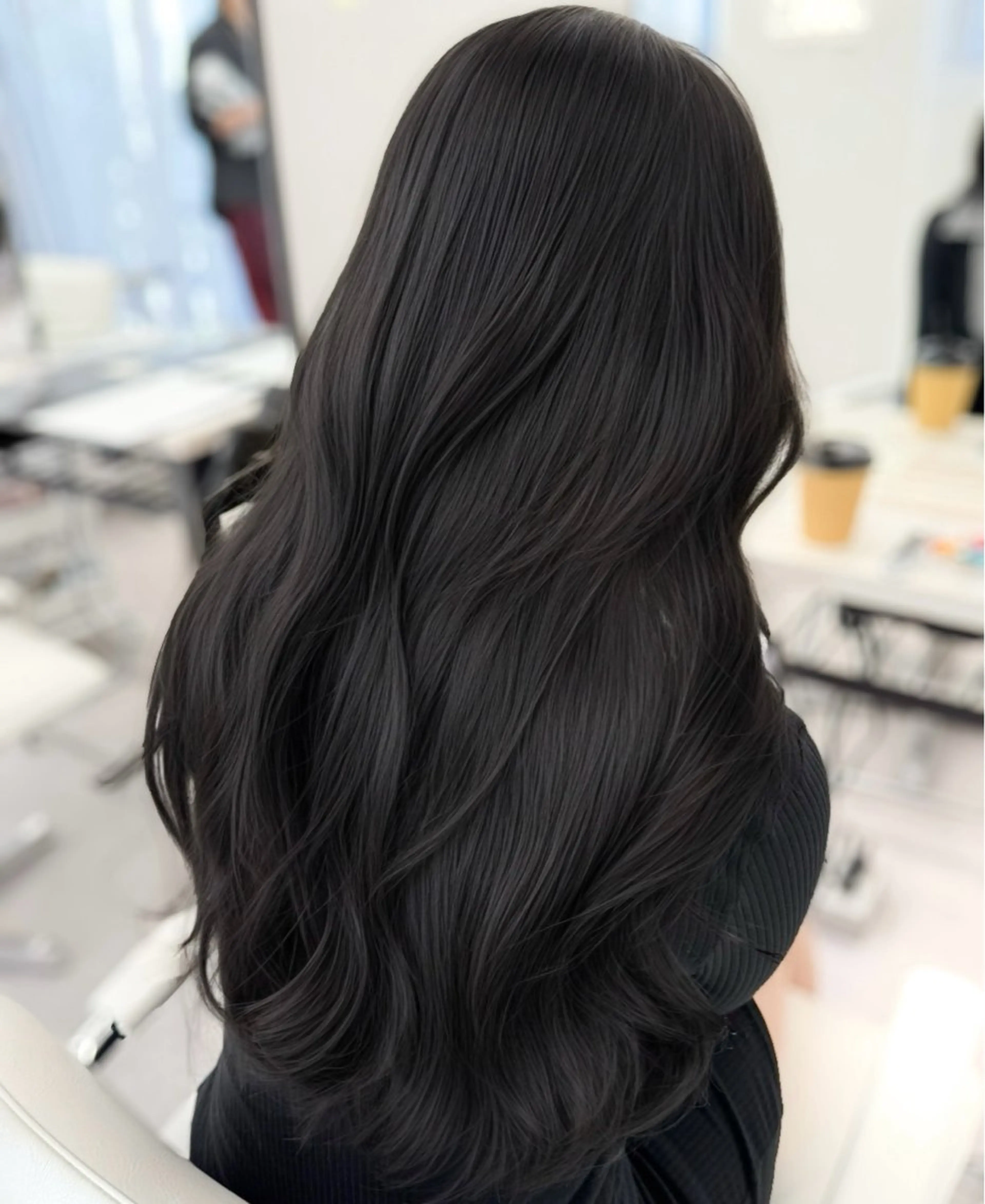 ロング カラー アッシュ アッシュグレー アッシュグレージュ ベージュカラー 透明感カラー カット ヘアカラー トリートメント 韓国ヘア🇰🇷× 髪質改善🫧テルのヘアスタイル