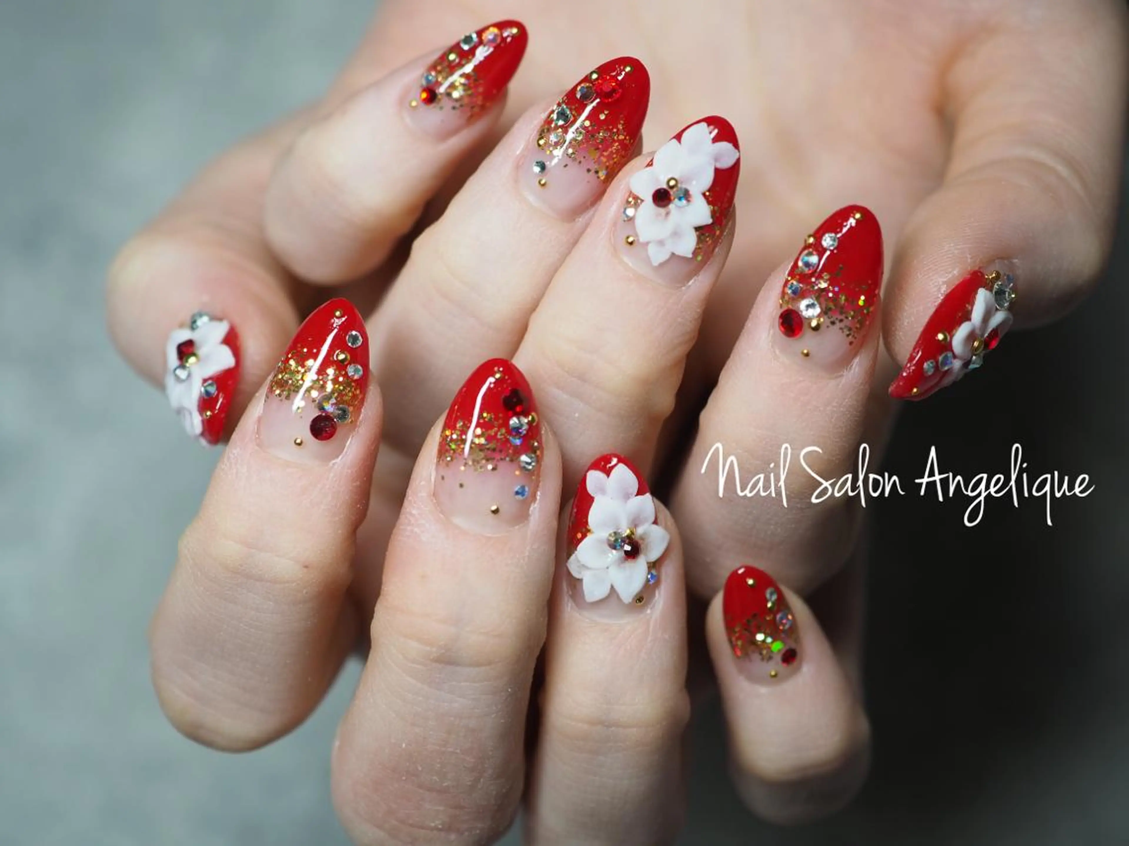 ネイル アートネイル 成人式 ジェルネイル グラデーション スカルプネイル Nailist Rumiのネイルデザイン