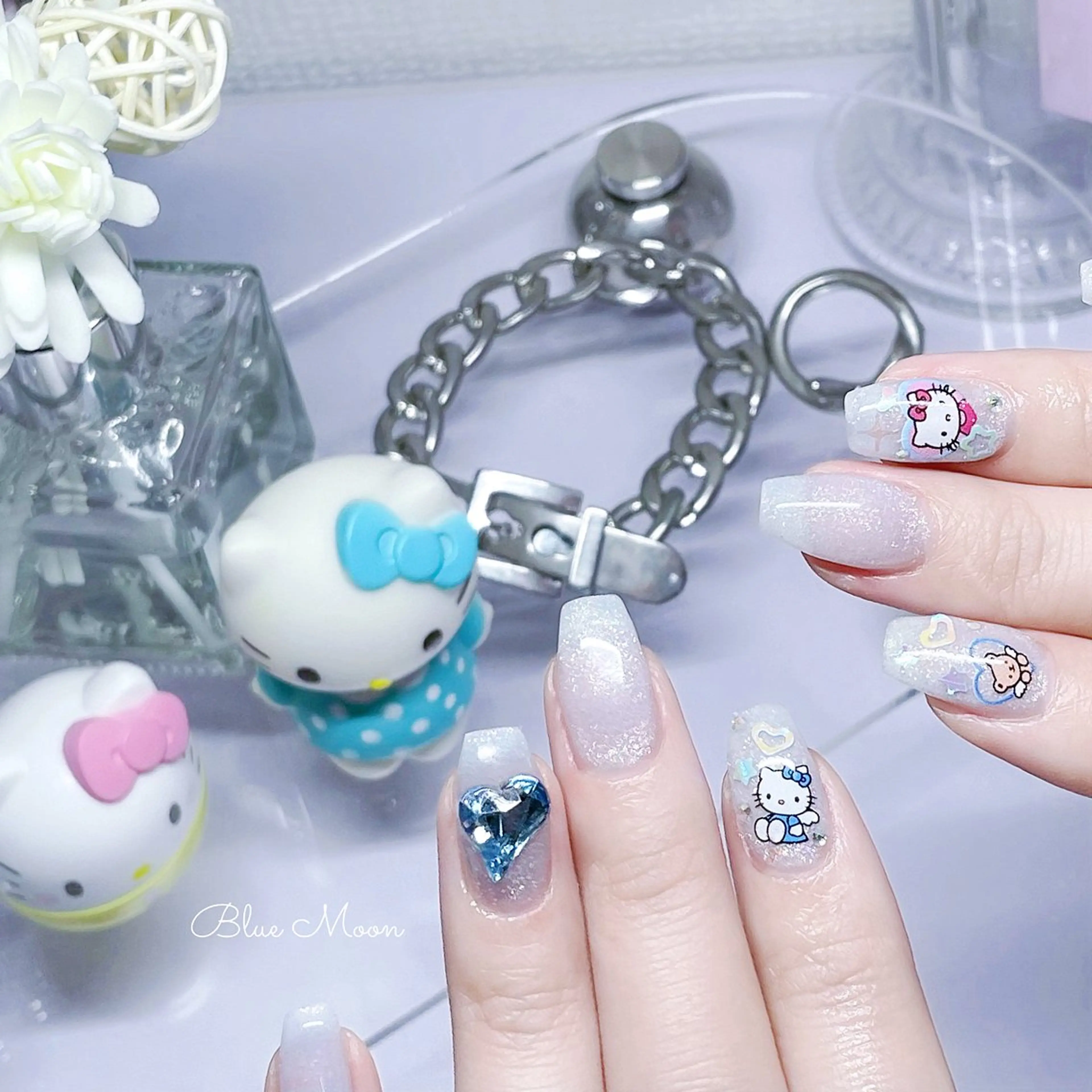 ネイル ハート ハンドネイル フットネイル ハンドケア nail salon Blue Moonのネイルデザイン