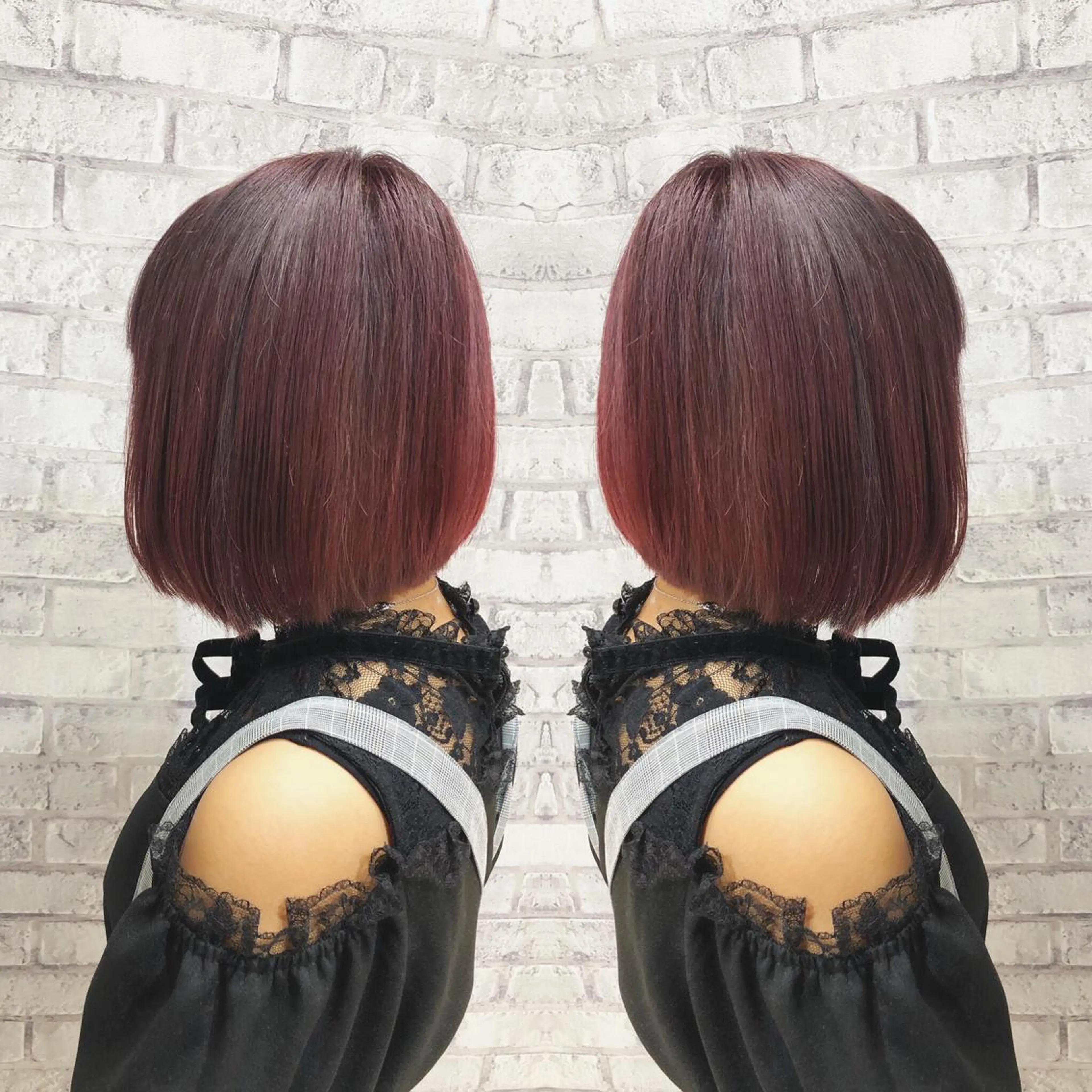 ショート カラー ヘアアレンジ ブリーチ ピンクカラー バイオレットカラー ヘアカラー トリートメント 秋山 幸太のヘアスタイル