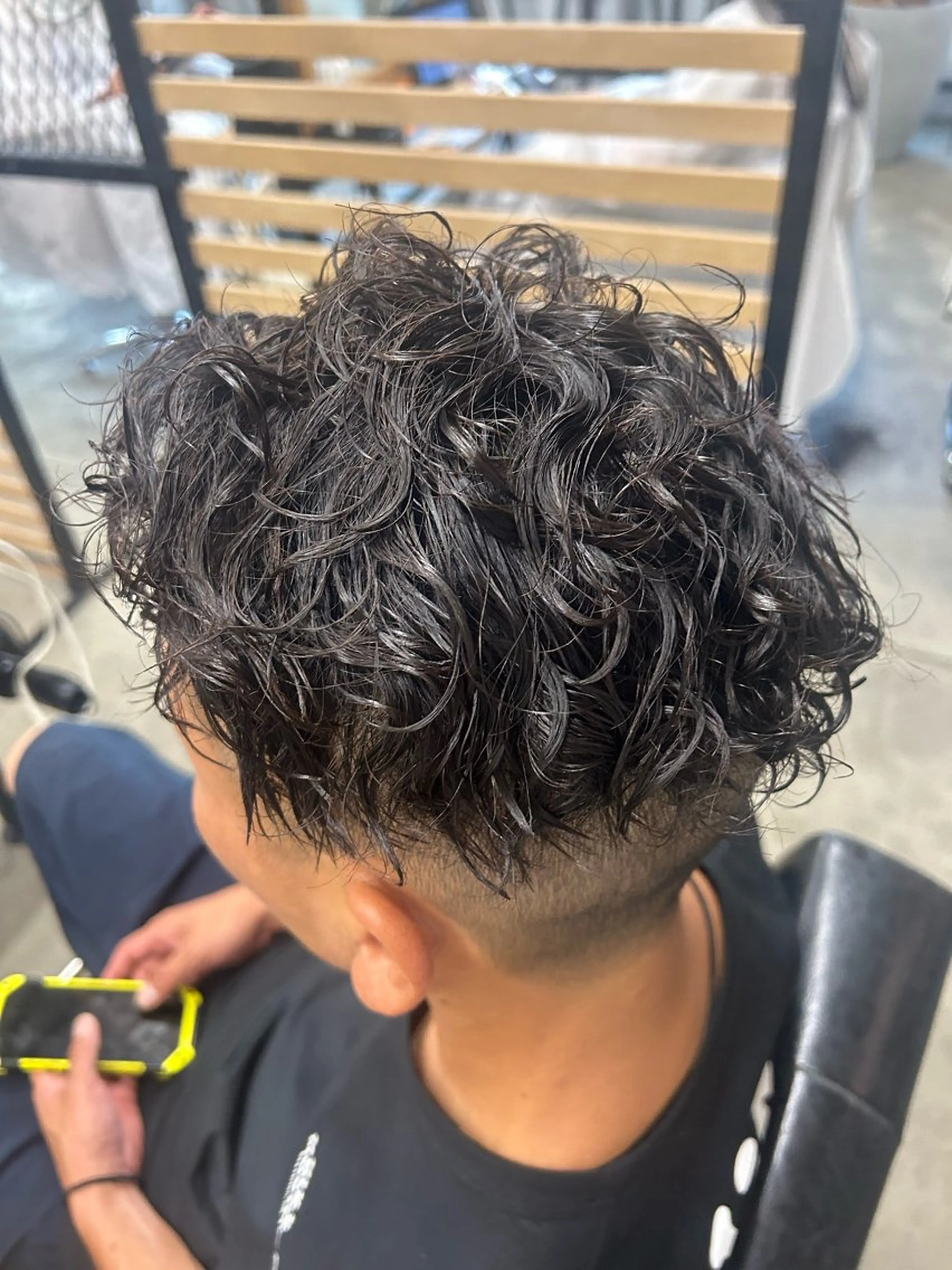 ショート パーマ 鹿子島 昇彦のヘアスタイル