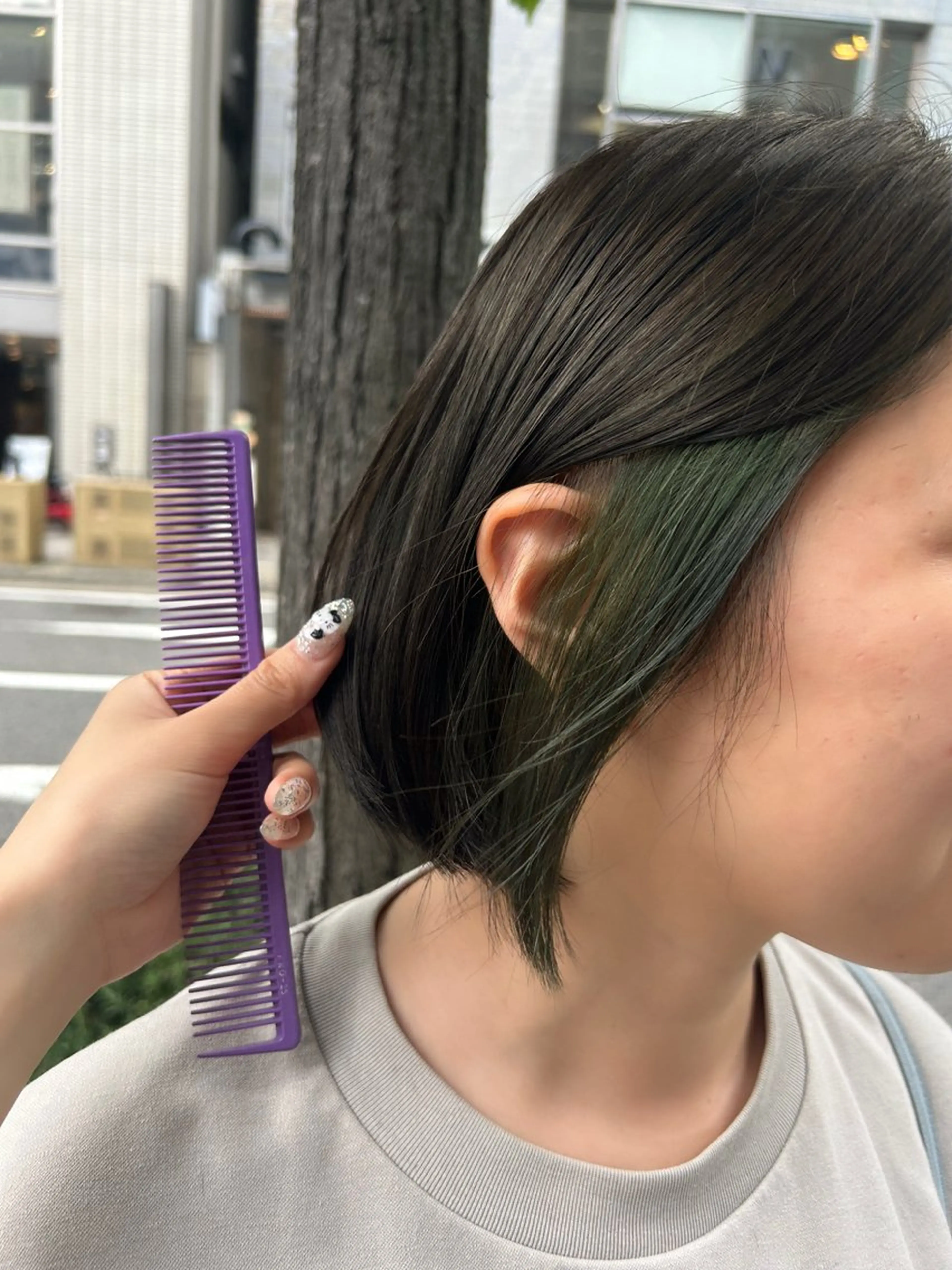 ショート ヘアカラー トリートメント stylist 倉本恋のヘアスタイル