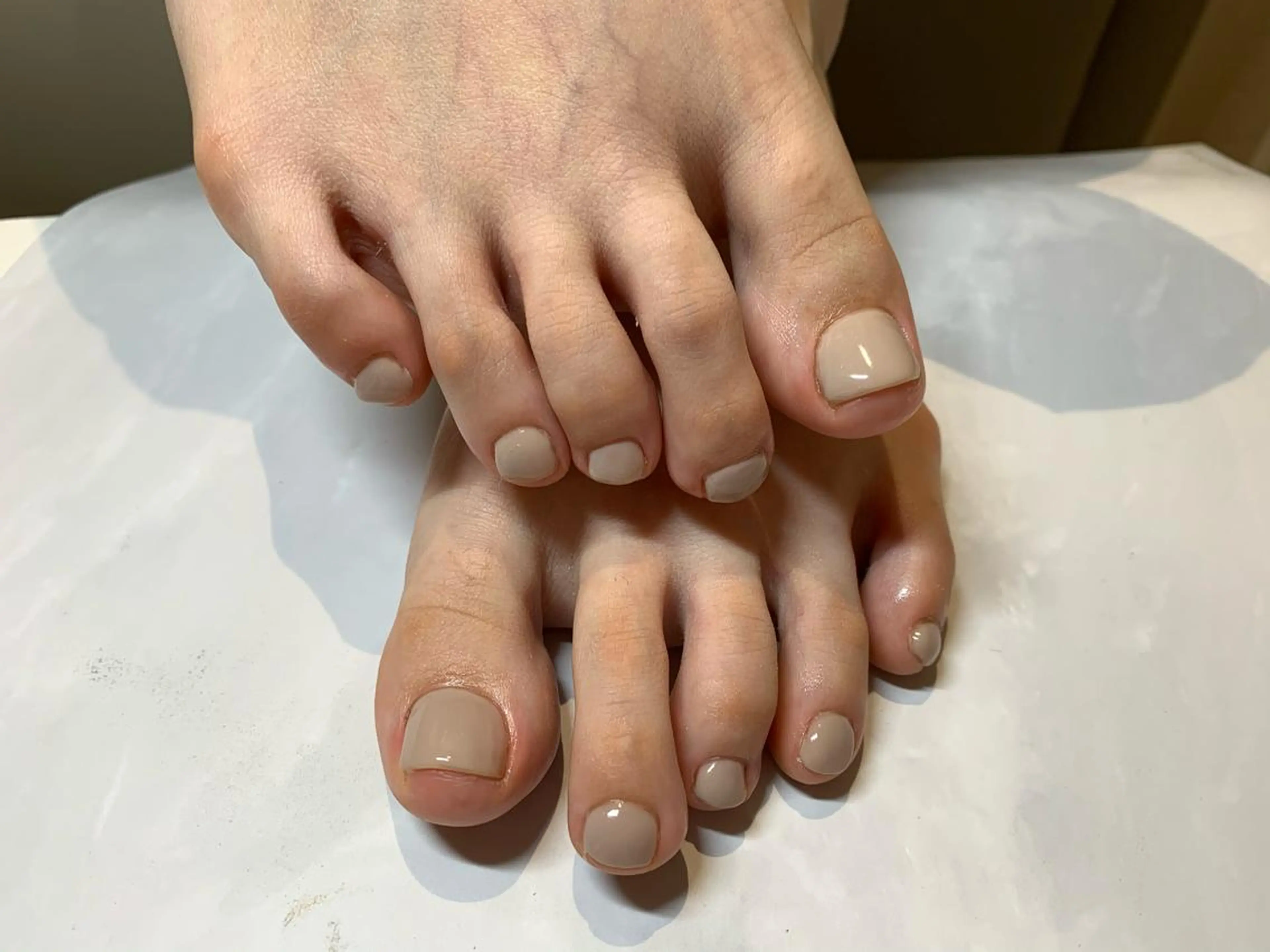 ネイル フットネイル ワンカラーネイル マキノ ユイのネイルデザイン