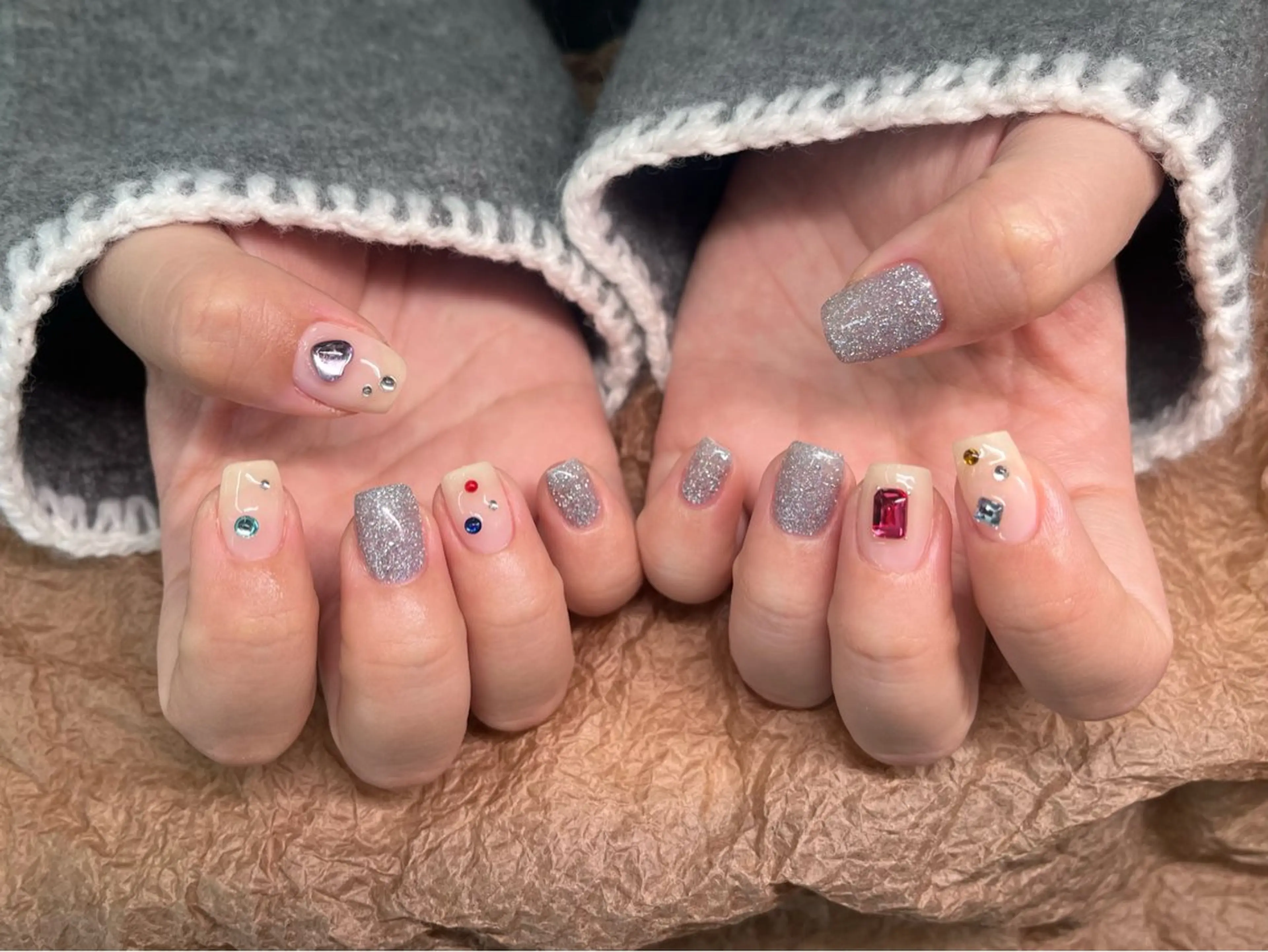 ネイル 持ち込み ワンカラーネイル ワンホンネイル 冬ネイル クリスマス ToliyDeliy Nail Salonのネイルデザイン