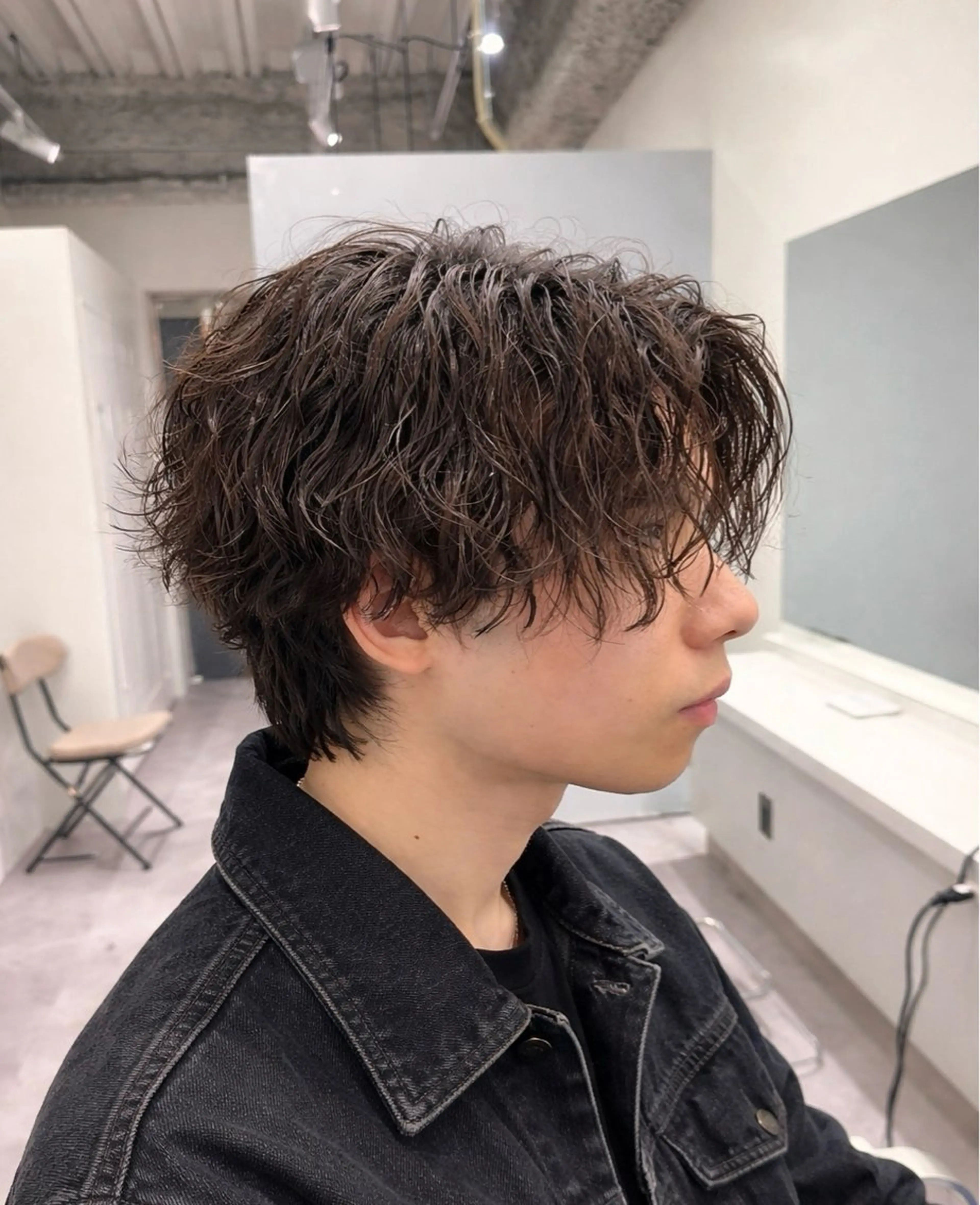 パーマ メンズ カット パーマ トリートメント ヘッドスパ 【メンズ専門】名駅 /パーマ/髪質改善のヘアスタイル