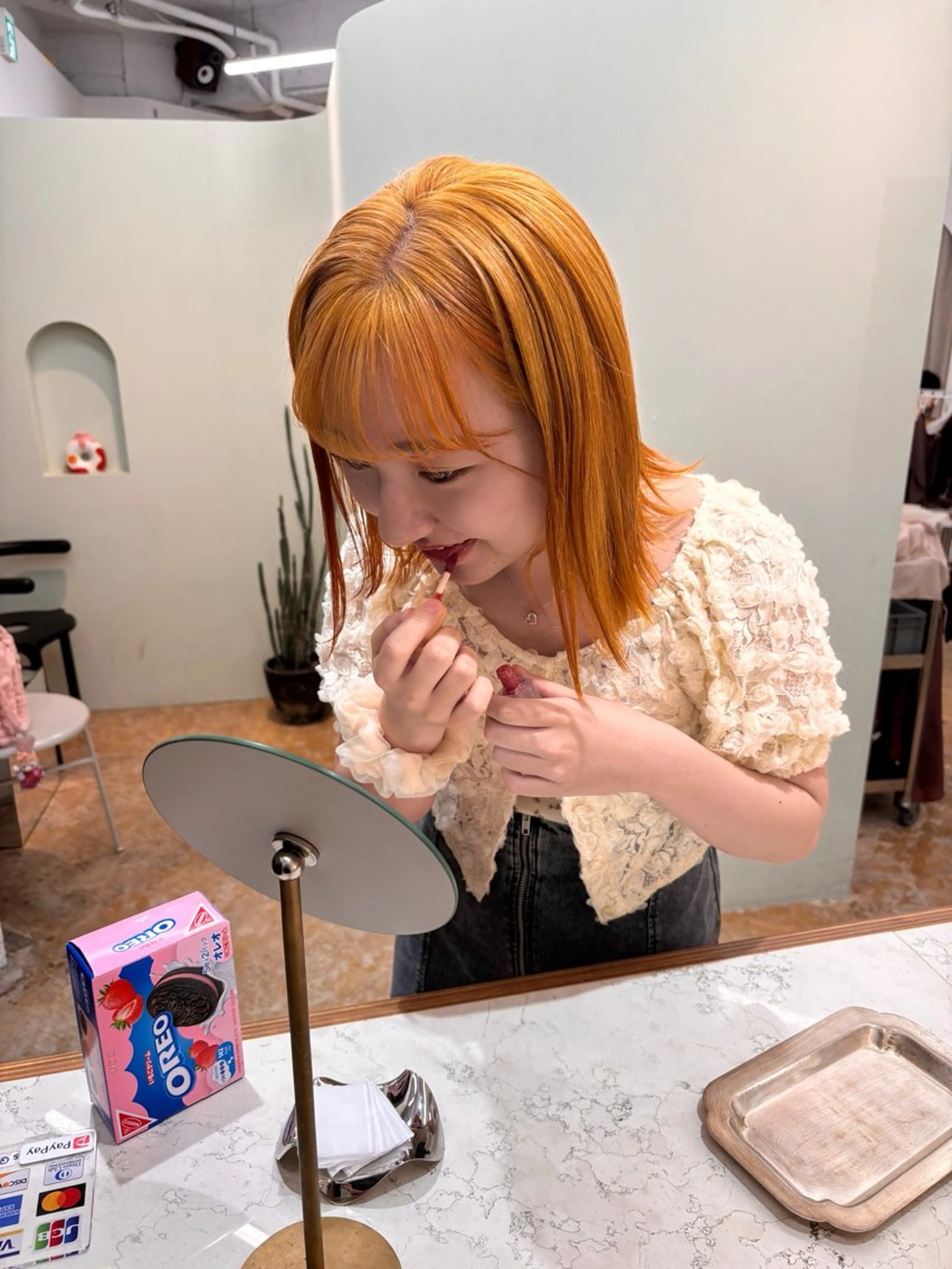 ミディアム カラー 名古屋カラーモデル/ 暖色カラー/リカのヘアスタイル