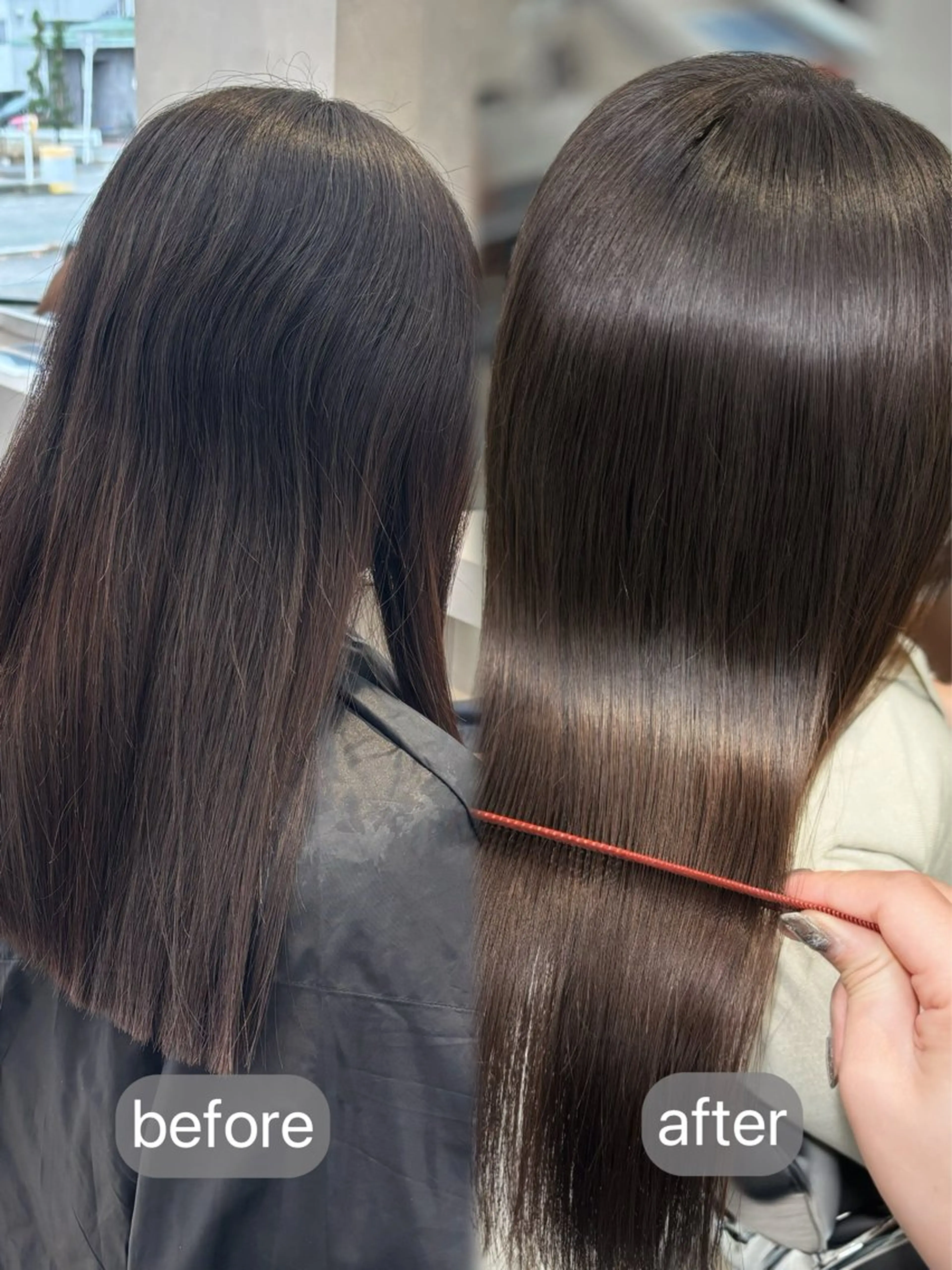 ロング カット 縮毛矯正 yoshino /ナチュラル縮毛のヘアスタイル