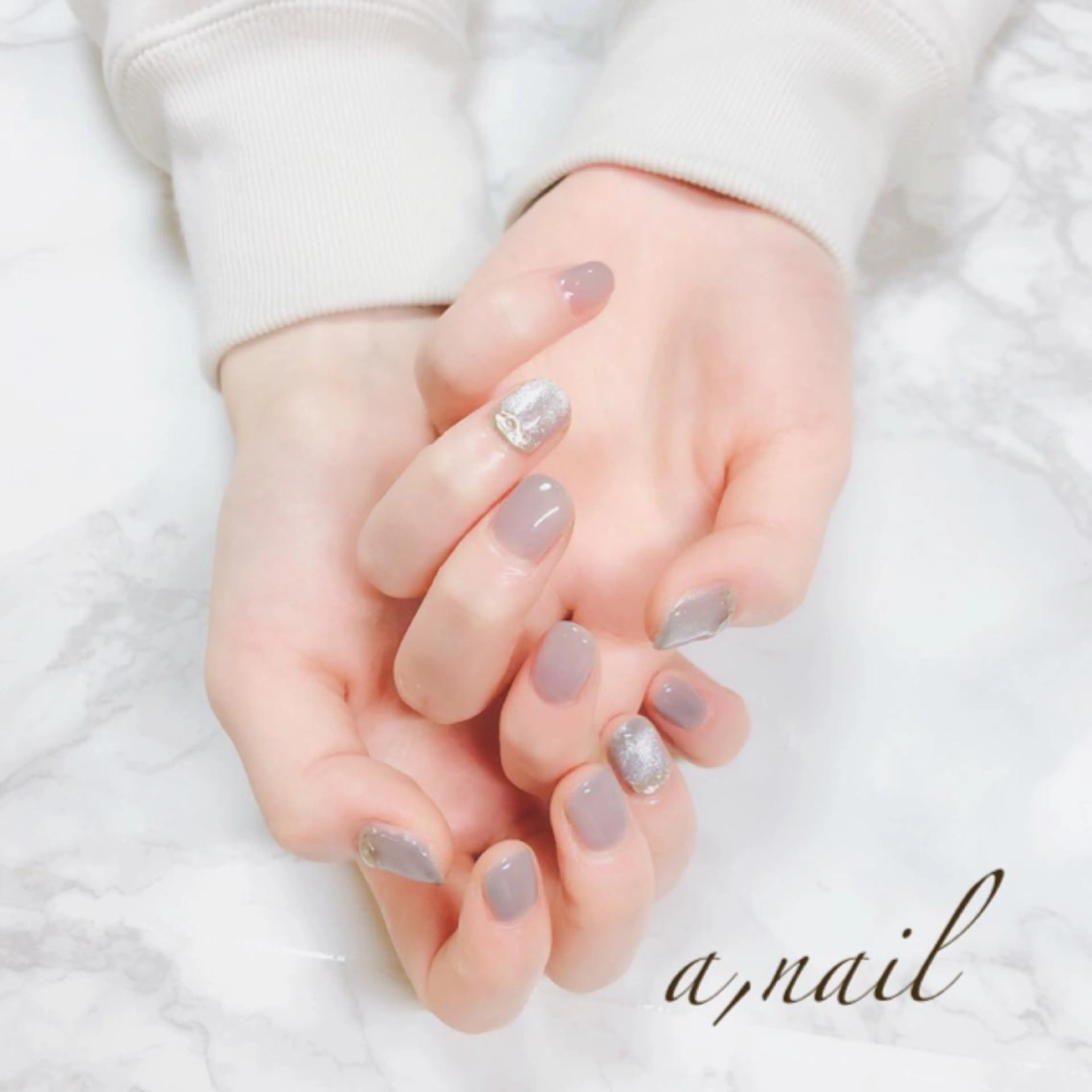 ネイル フットネイル ジェルネイル グラデーション マグネットネイル ミラーネイル ハンドネイル ネイルサロン エーネイルのネイルデザイン