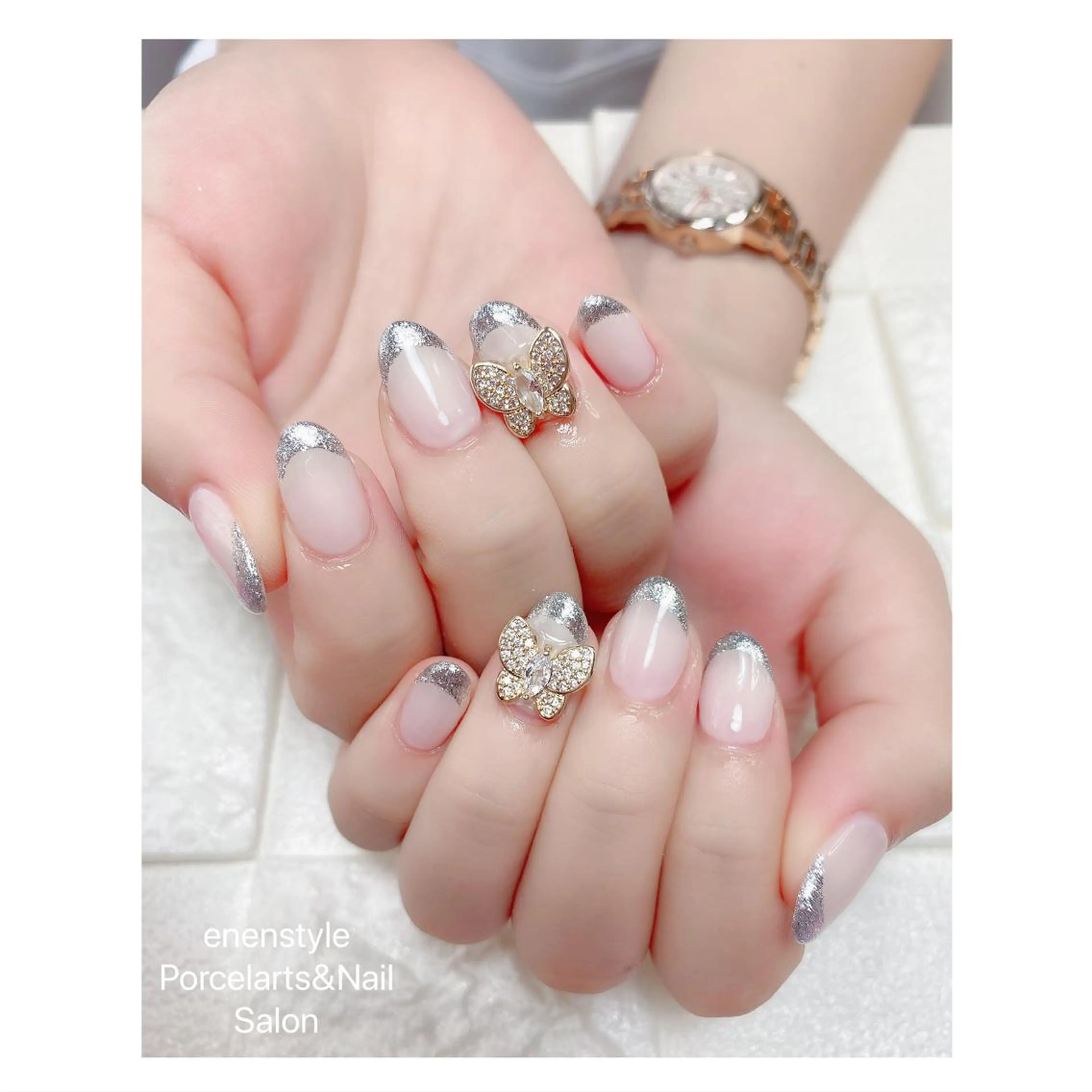 ミディアム ネイル ハンドネイル 👑enen style👑のネイルデザイン