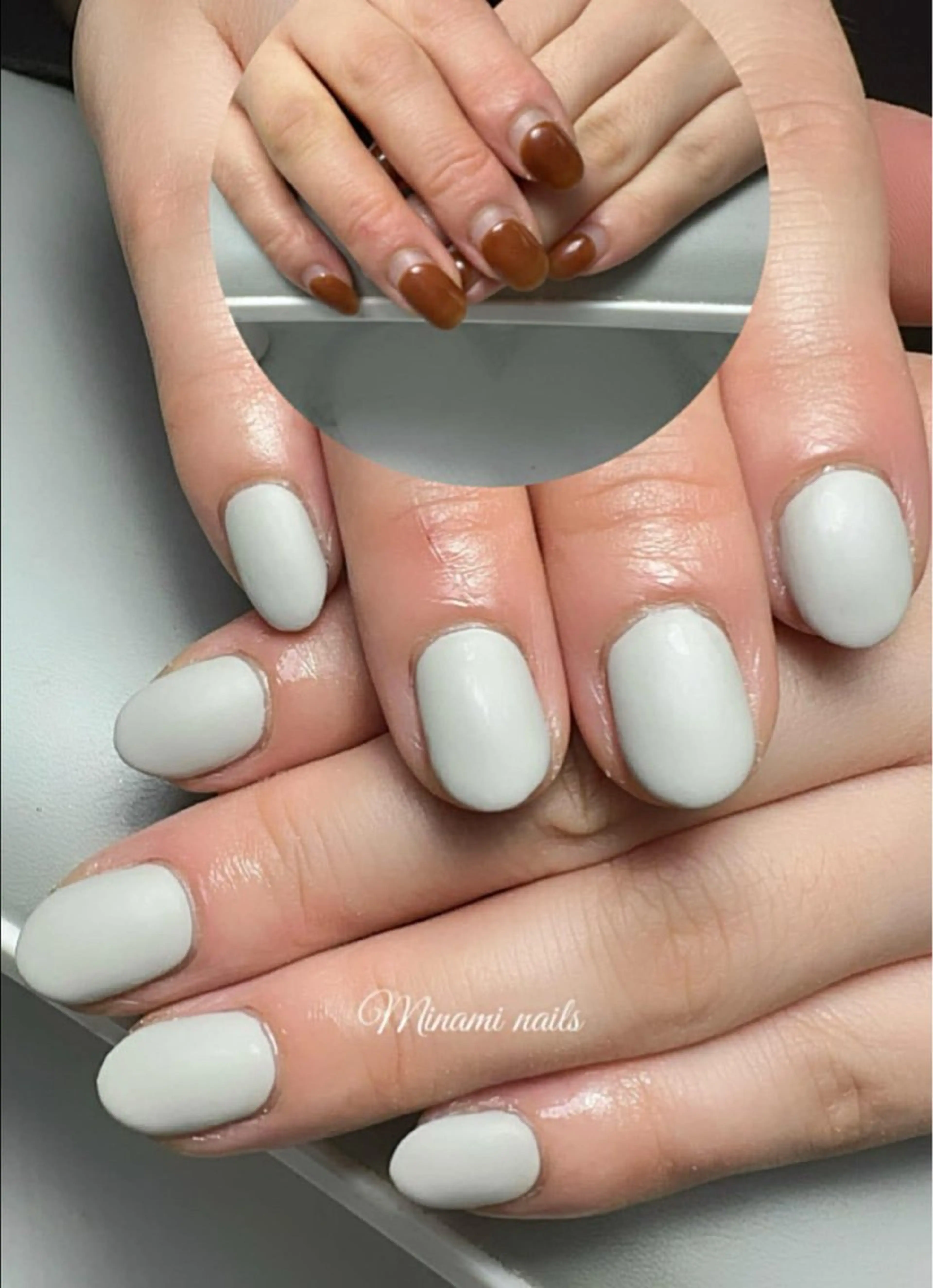 ネイル アートネイル オーロラネイル ガーリー キラキラネイル 韓国ネイル Minami Nailsのネイルデザイン