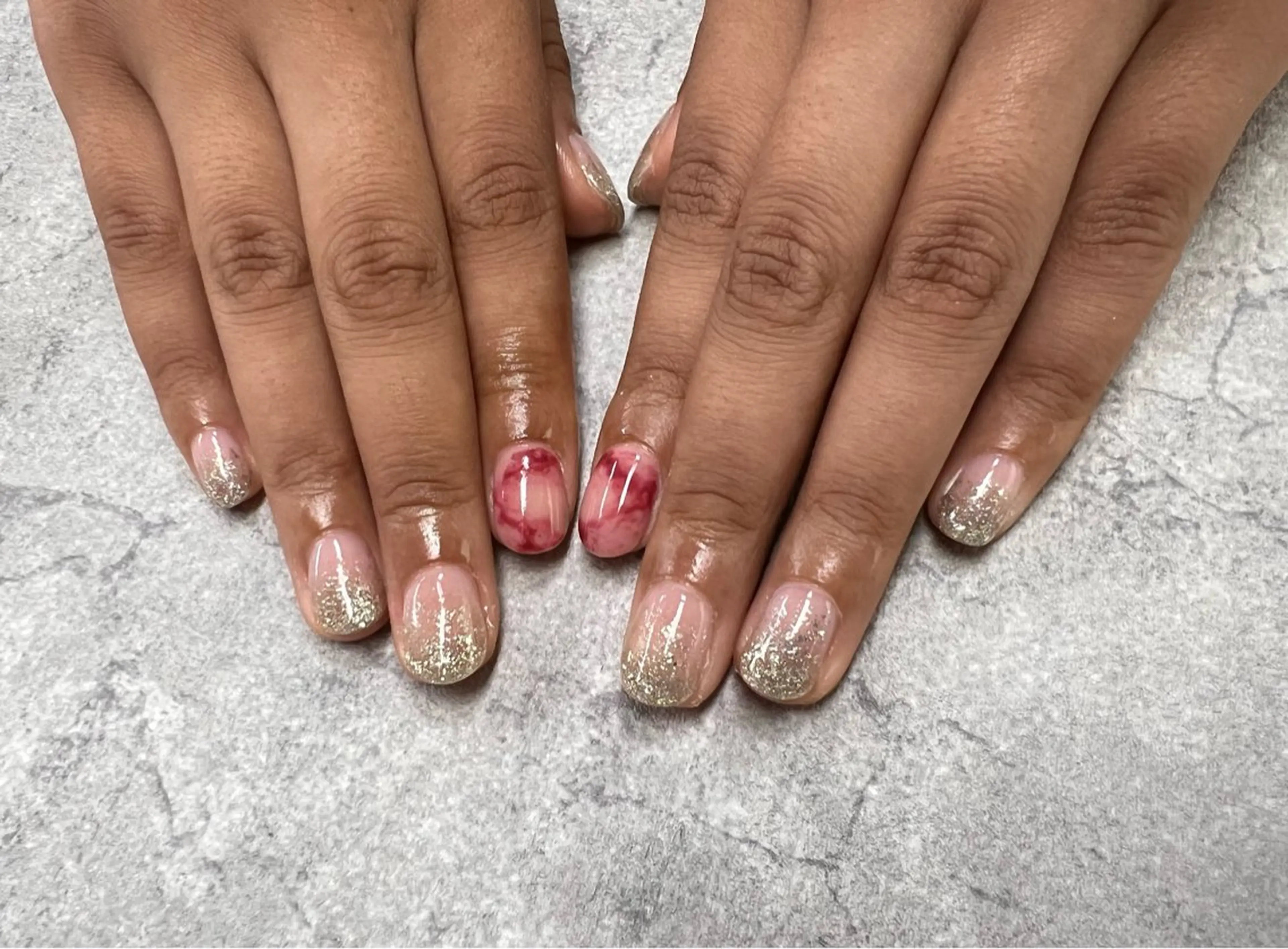 ネイル ニュアンスネイル 222Nail [稲田さやか]のネイルデザイン