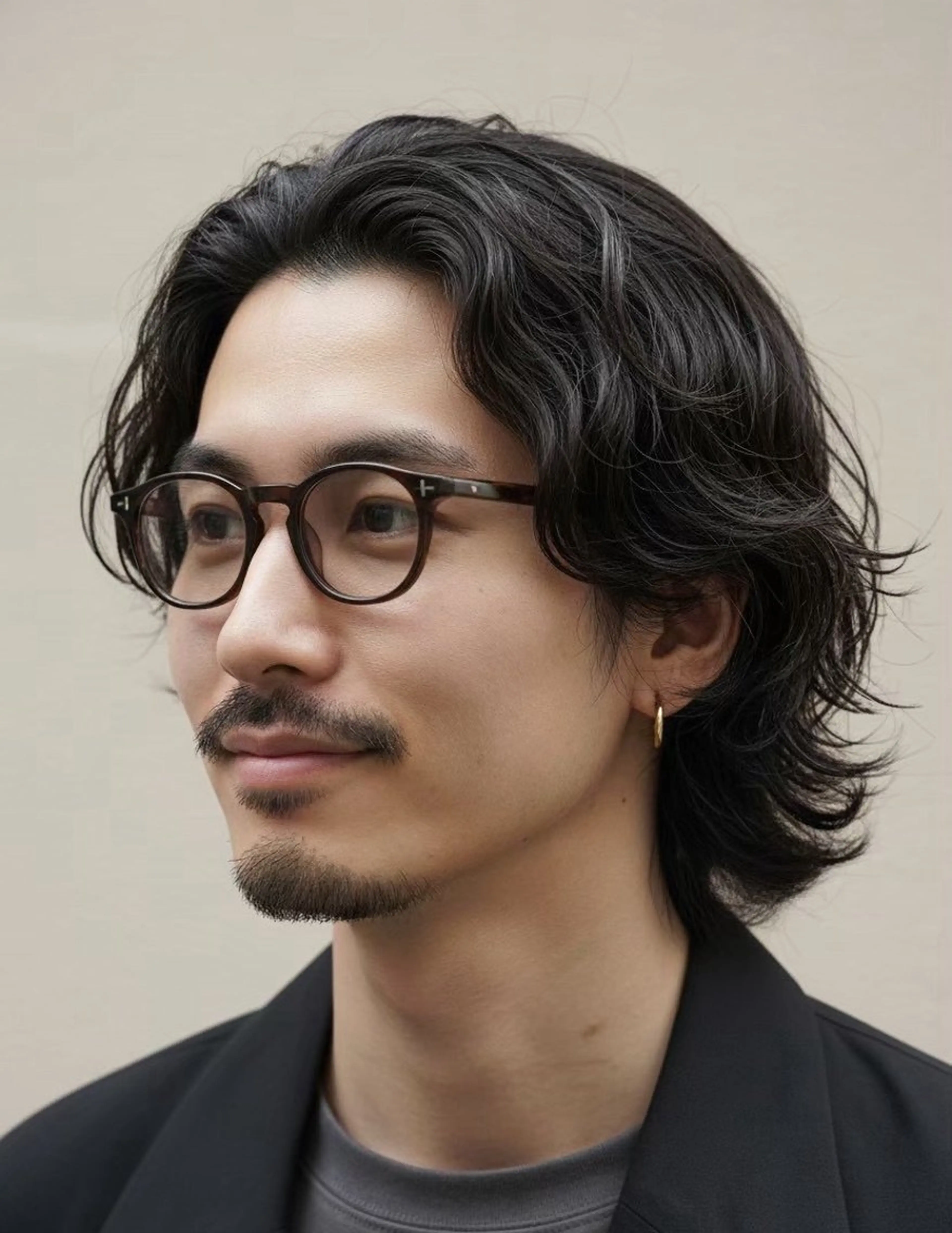 パーマ メンズ 杉下 愛純のヘアスタイル
