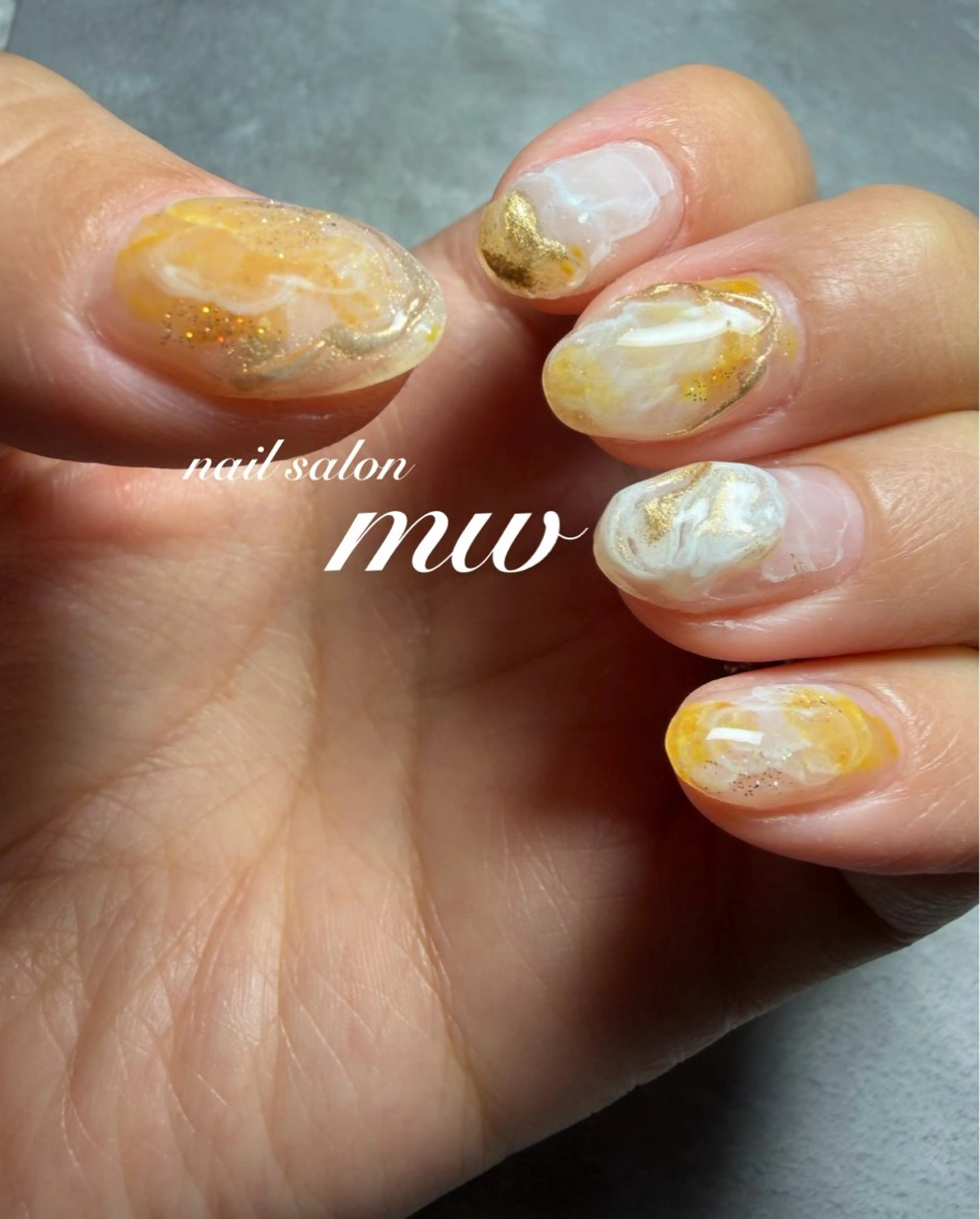 ネイル ニュアンスネイル 春ネイル nail salon mwのネイルデザイン