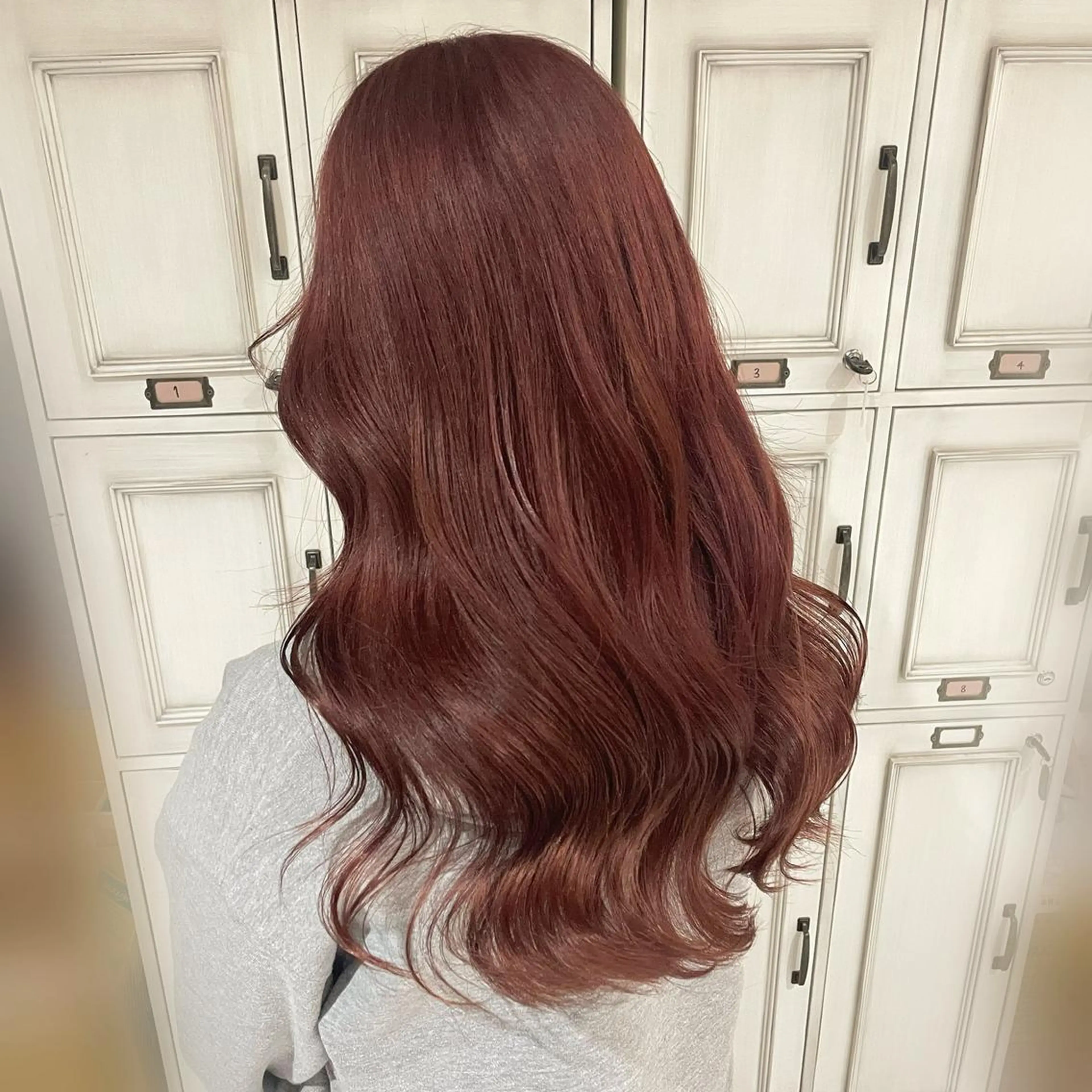 ロング カラー ブラウンカラー ピンクカラー ピンクブラウン ヘアカラー トリートメント Hair Labo ASH  あみん♡のヘアスタイル