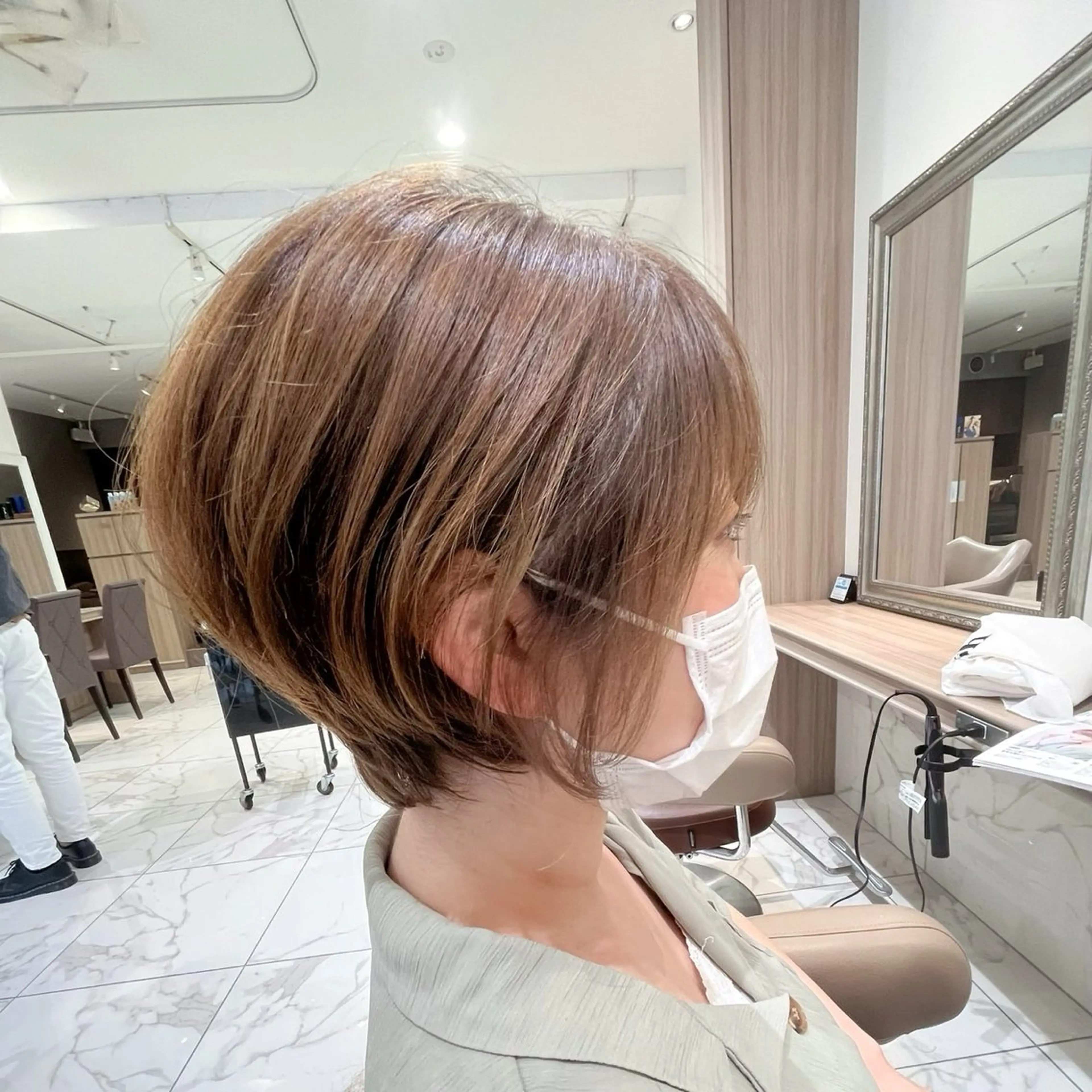ショート 🫧透明感イルミナ カラー🫧三浦菜々子のヘアスタイル