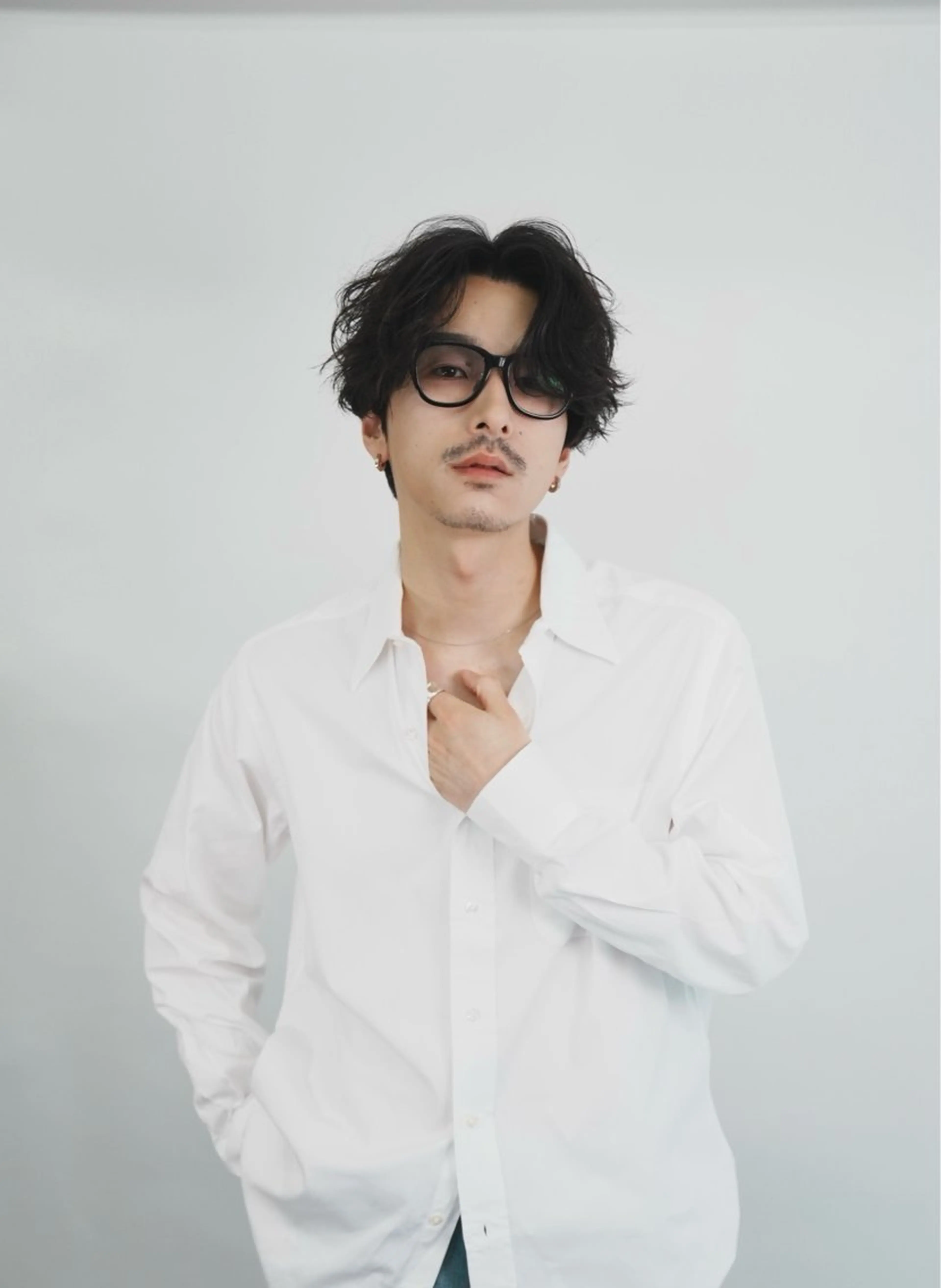 ミディアム カラー パーマ メンズ 似合わせカット /fifth富樫倭のヘアスタイル