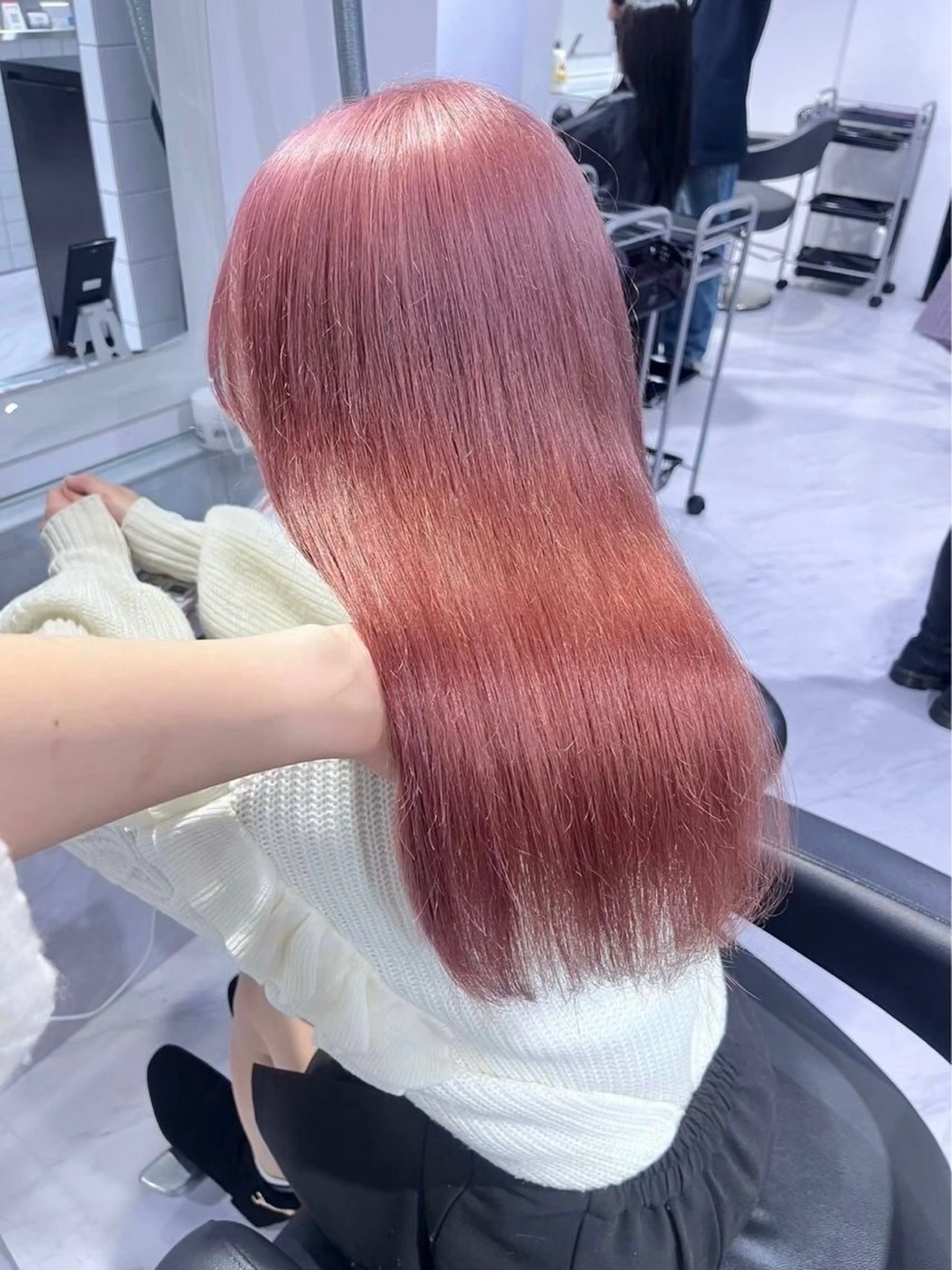 セミロング カラー 韓国風透明感カラー‎ /yurinのヘアスタイル