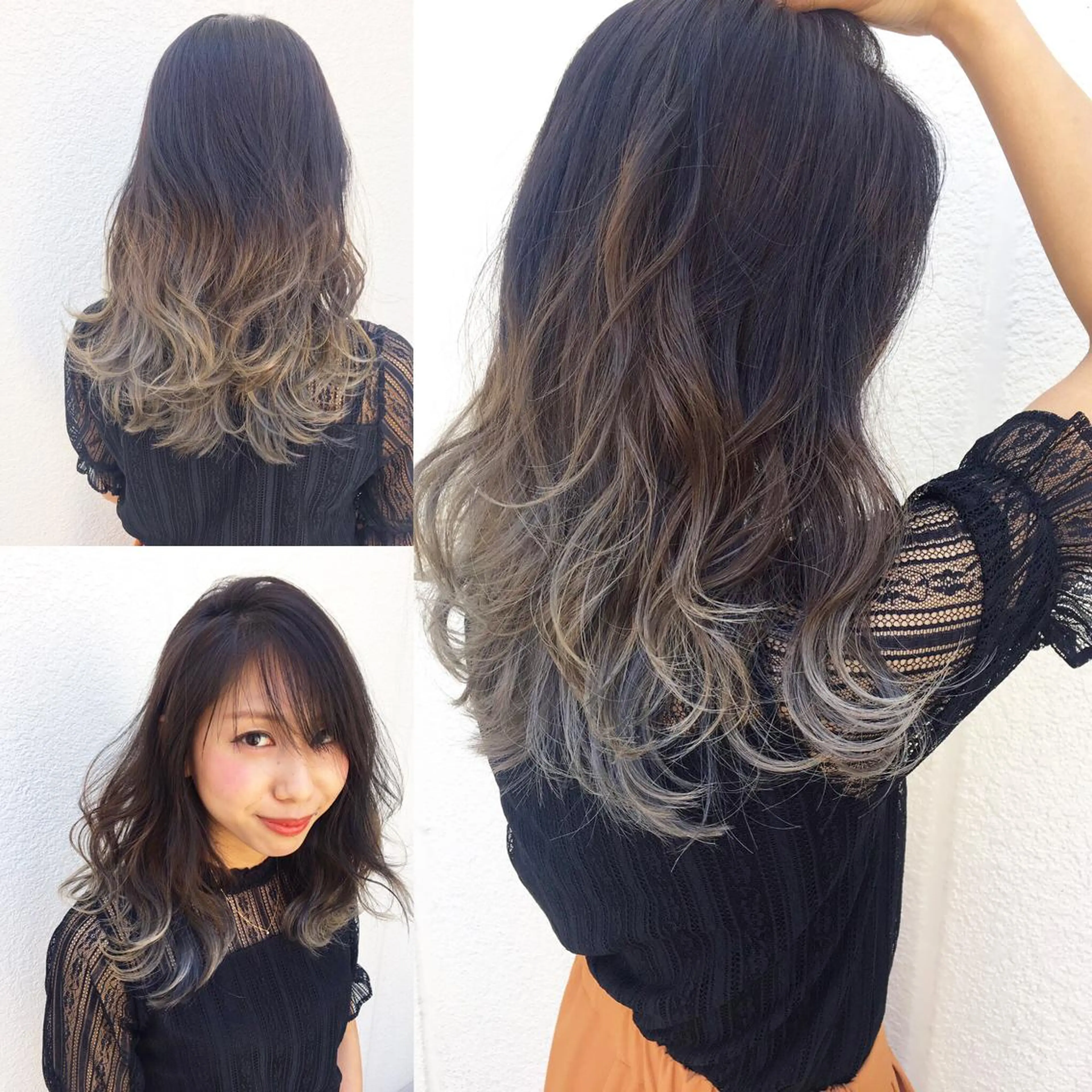 セミロング カラー boutique misakiのヘアスタイル