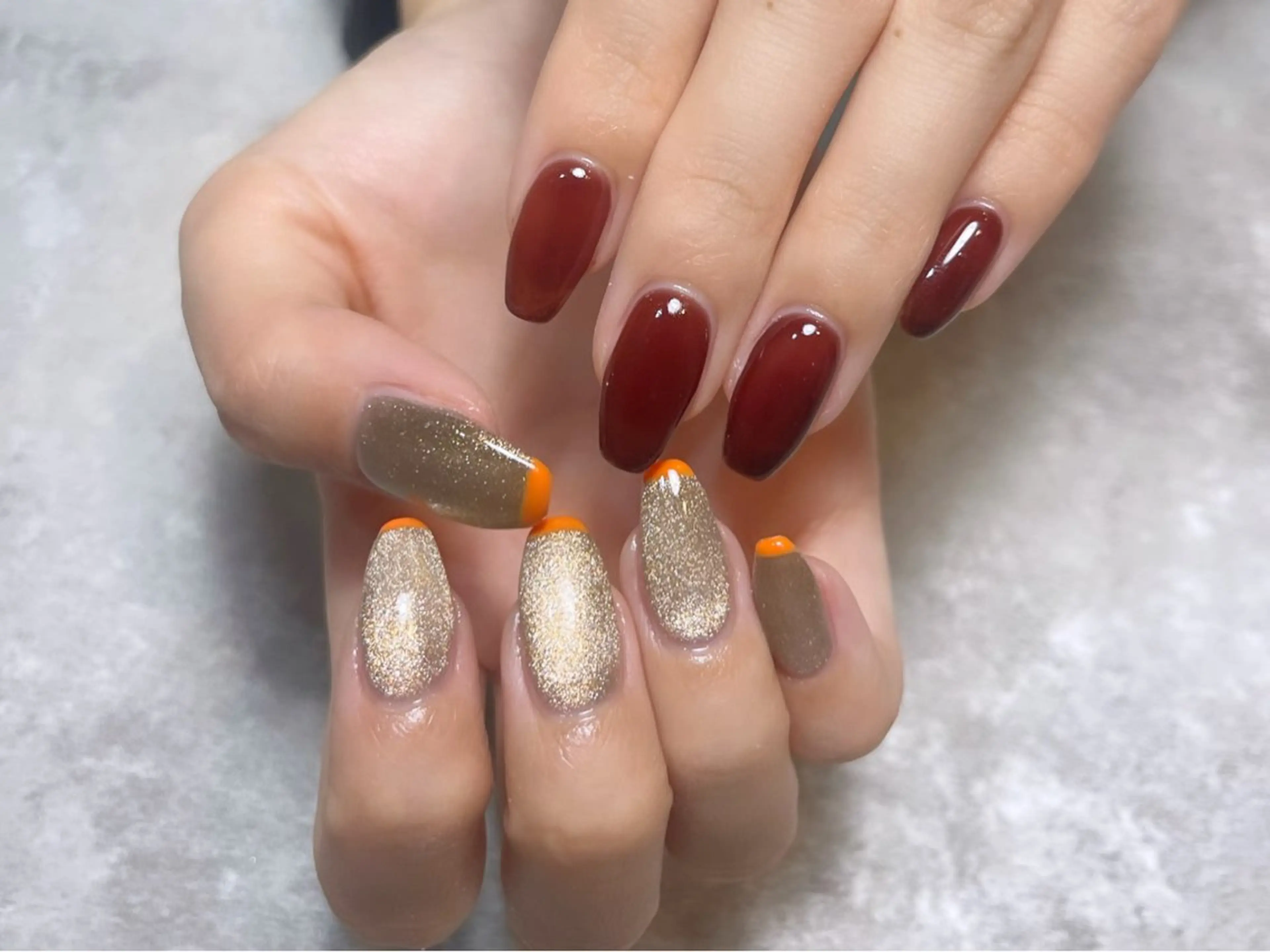 ネイル ハンドネイル ハンドケア ワンホン/韓国 nail 大阪アメ村のネイルデザイン