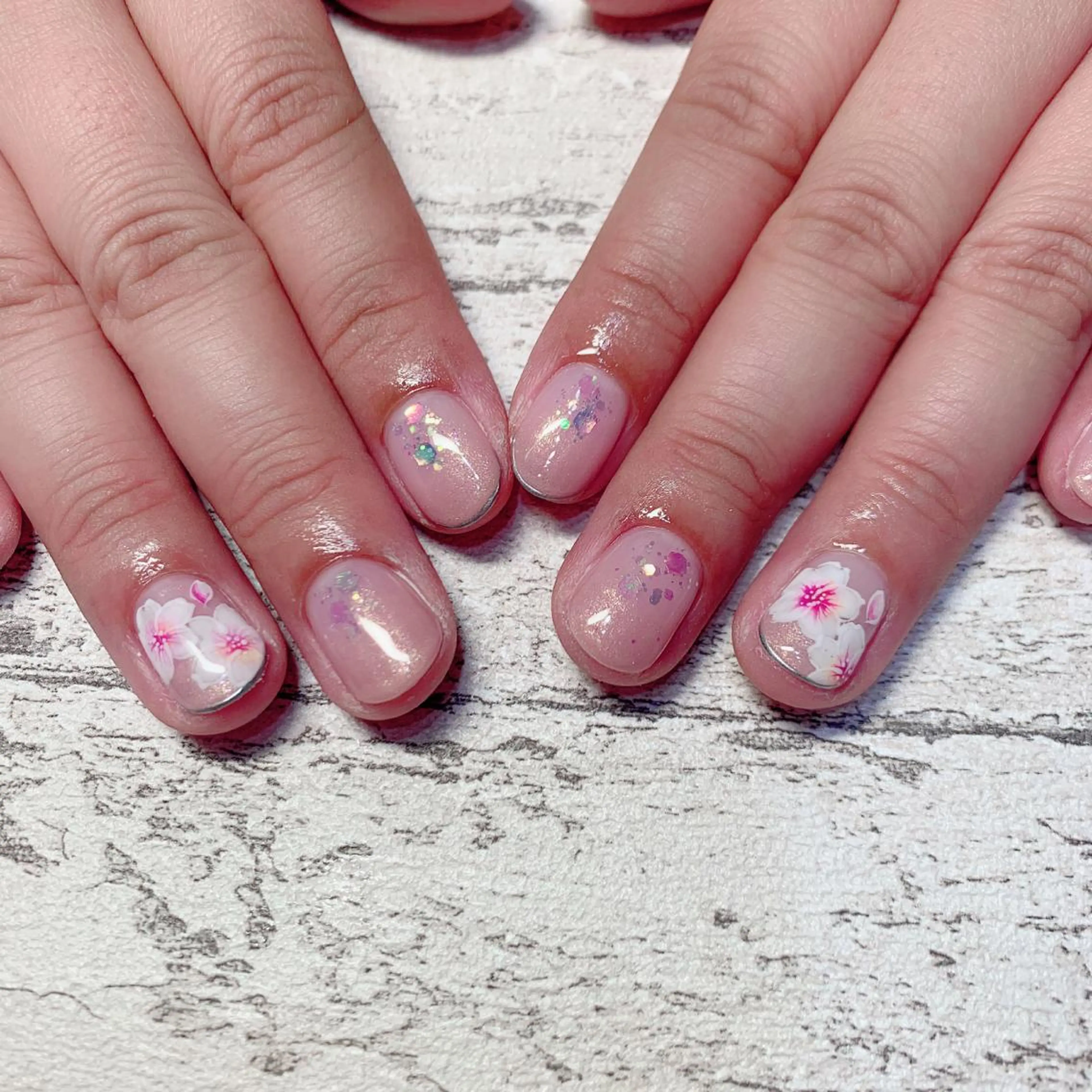 ネイル 桜ネイル 春日井ネイルサロン iroのネイルデザイン