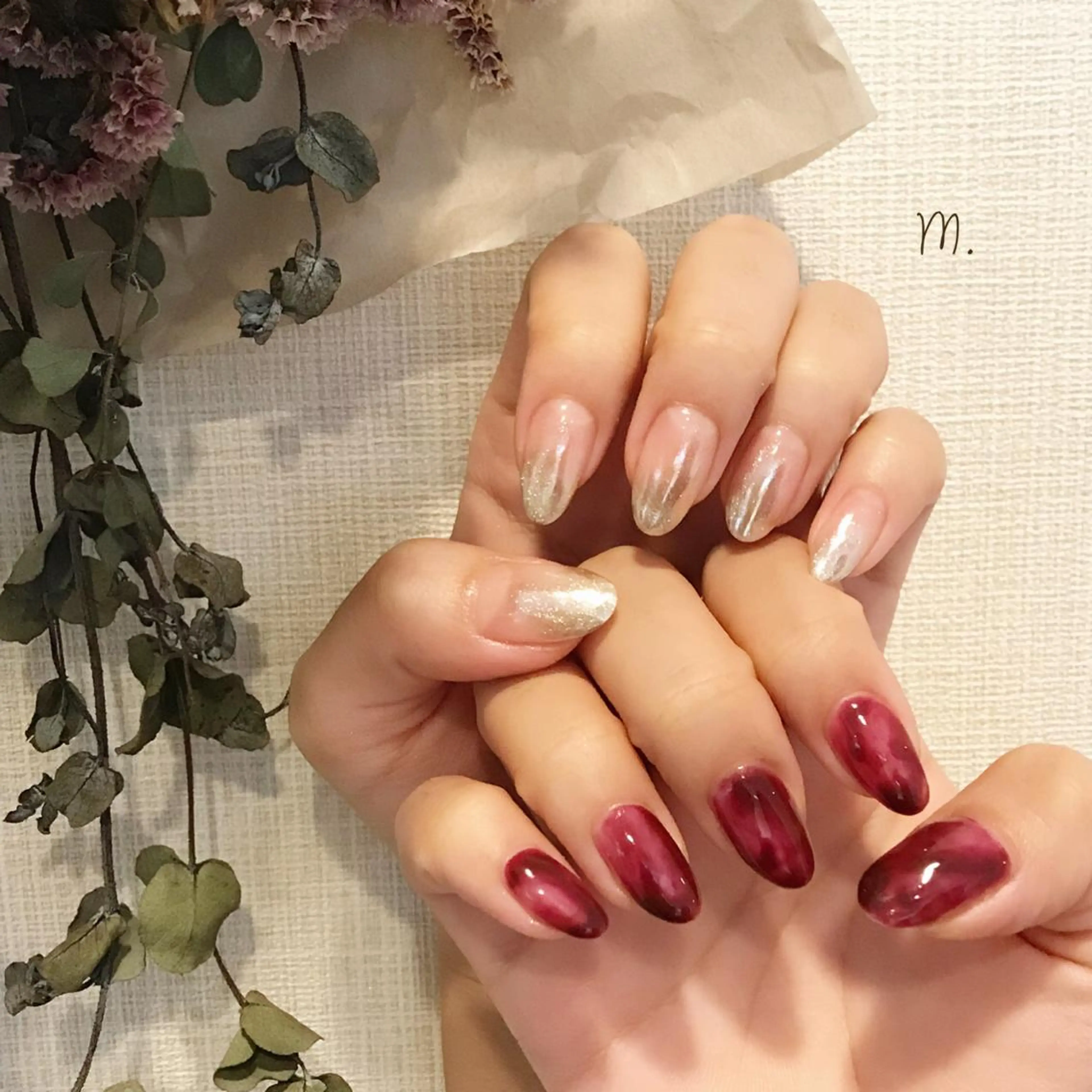 ネイル ミラーネイル ハンドネイル Nakazawa Mayuのネイルデザイン