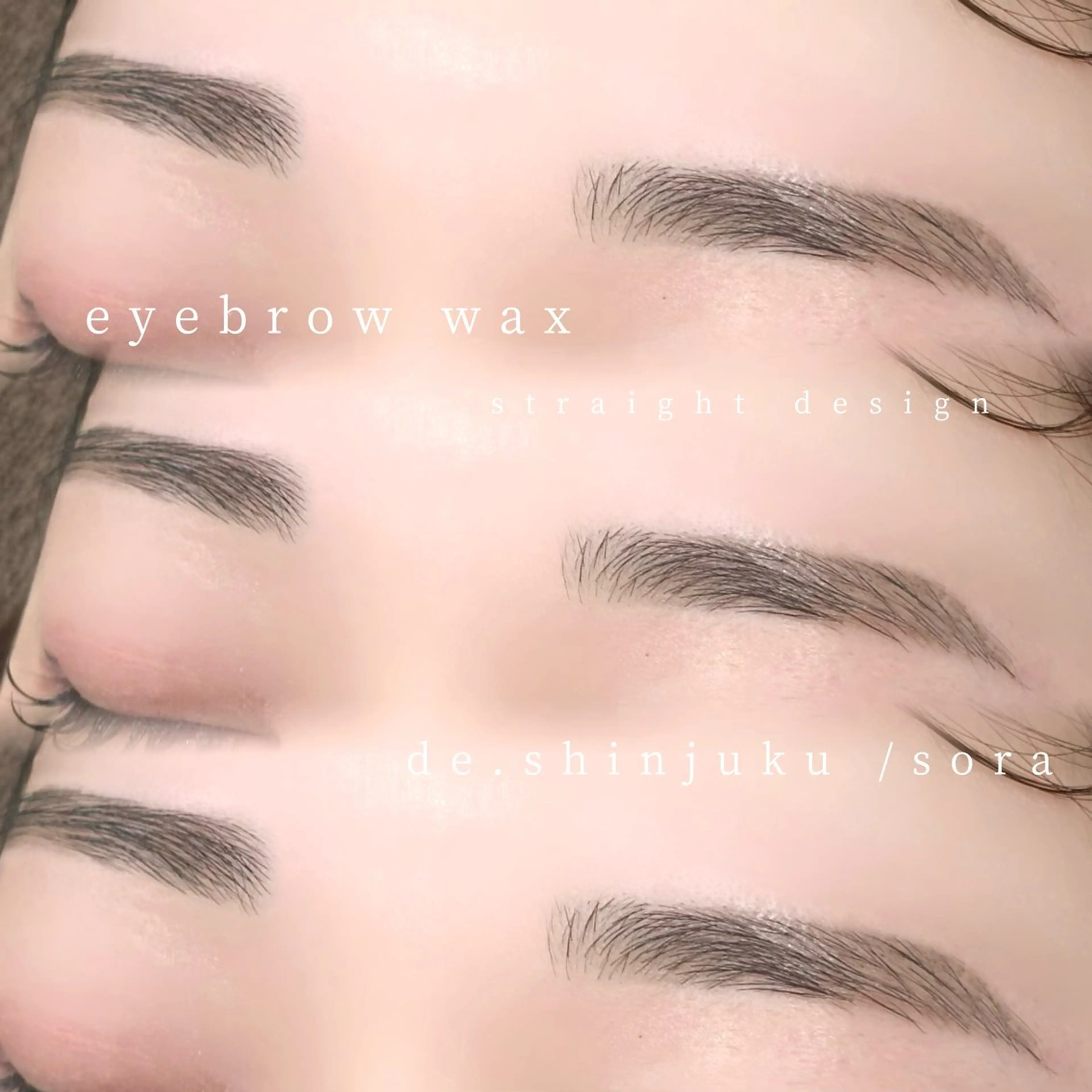 🎀眉毛wax 【間引き/カット/メイク込み】 ※平日限定の写真