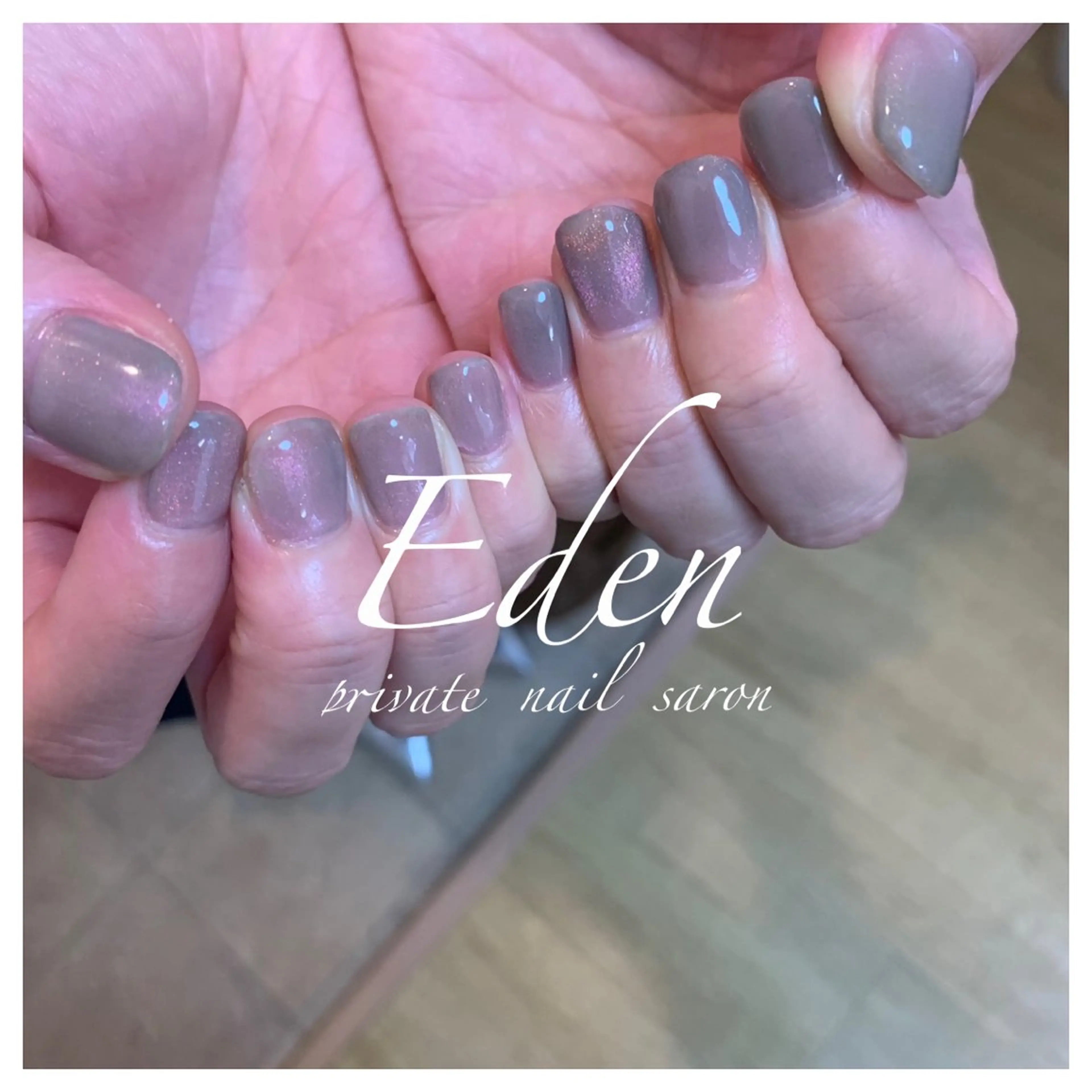 ネイル ジェルネイル マグネットネイル ピンク Eden ♾️のネイルデザイン