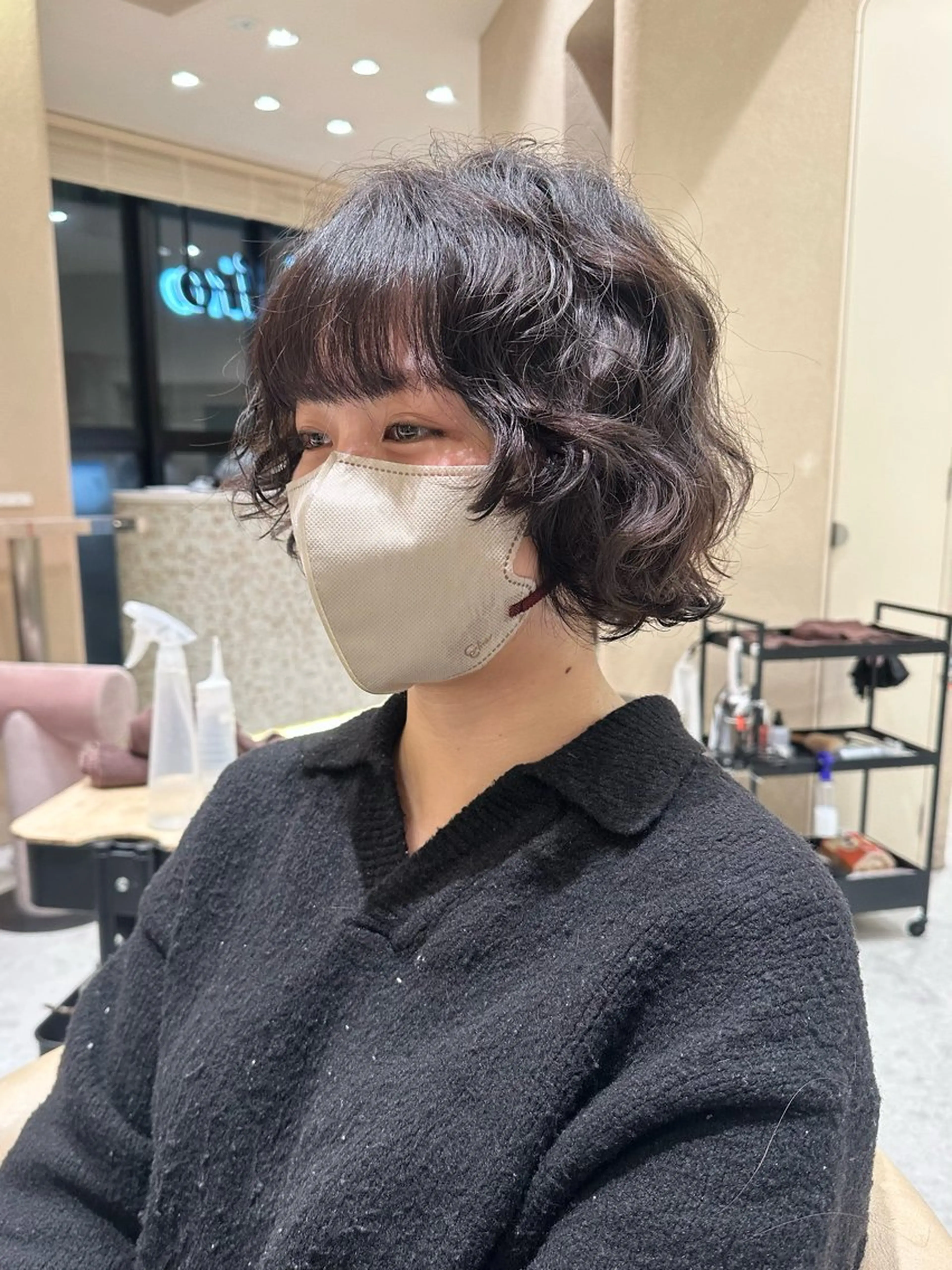 ミディアム パーマ ミディアムパーマ カット パーマ トリートメント ✳️ウルフ/メンズ/ スパイラルパーマ✳️のヘアスタイル