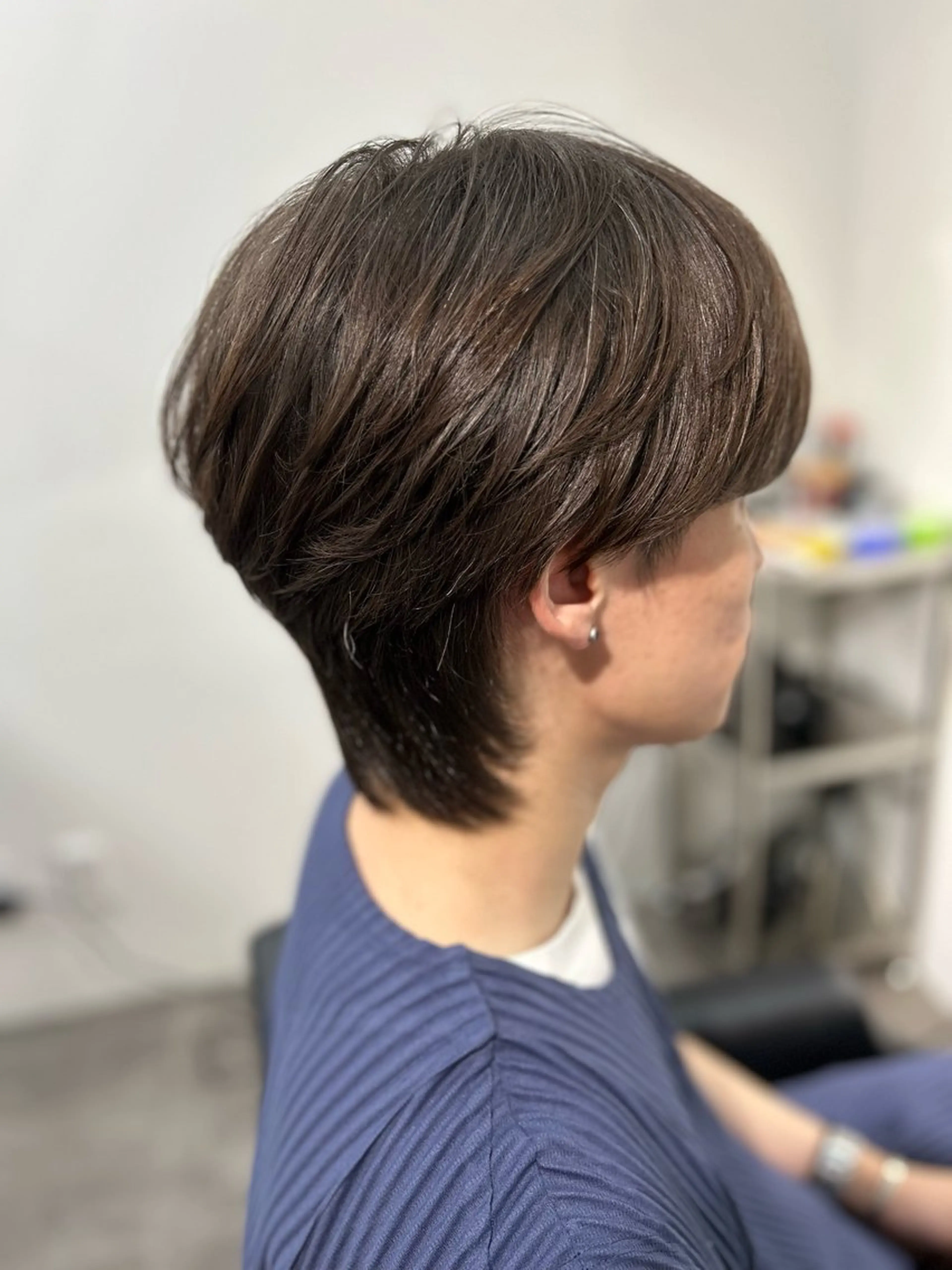 ショート メンズ メンズウルフカット ハンサムショート ショートヘア ウルフカット カット OKADA/メンズ /カット/眉/縮毛のヘアスタイル