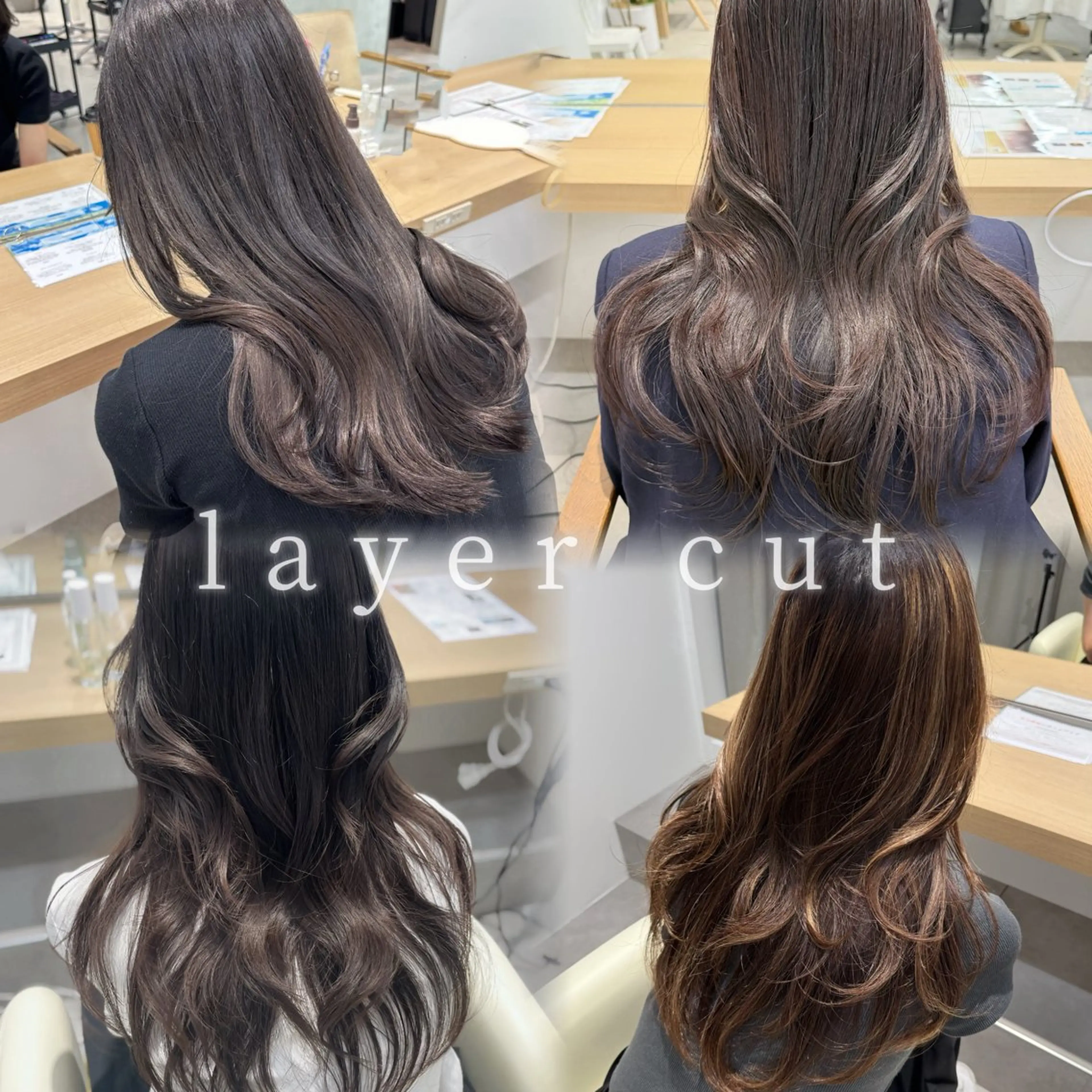 ロング カット レイヤー／大宮／韓国 🤍AYA🤍のヘアスタイル