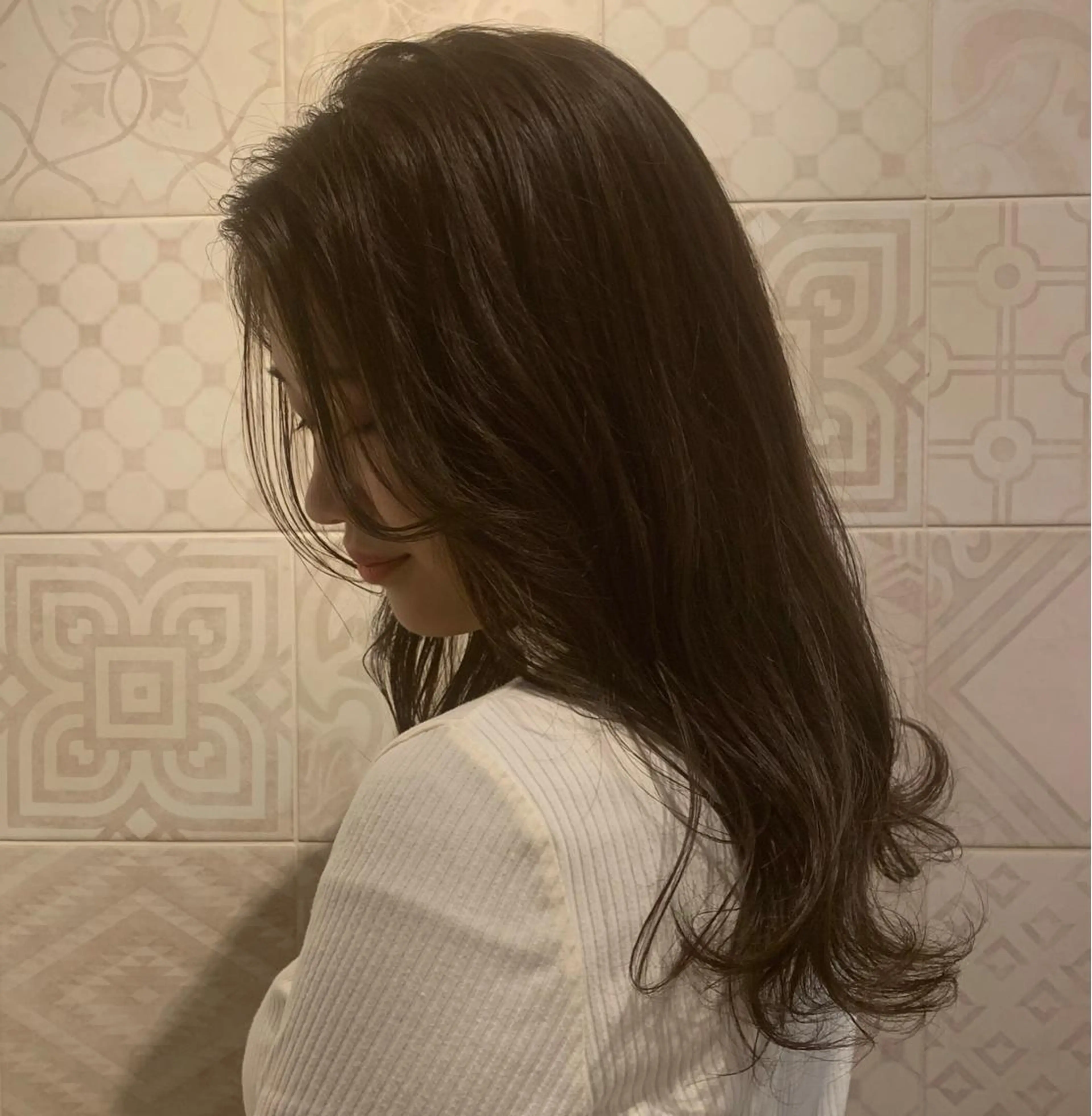 ミディアム カラー 久保 明日香のヘアスタイル