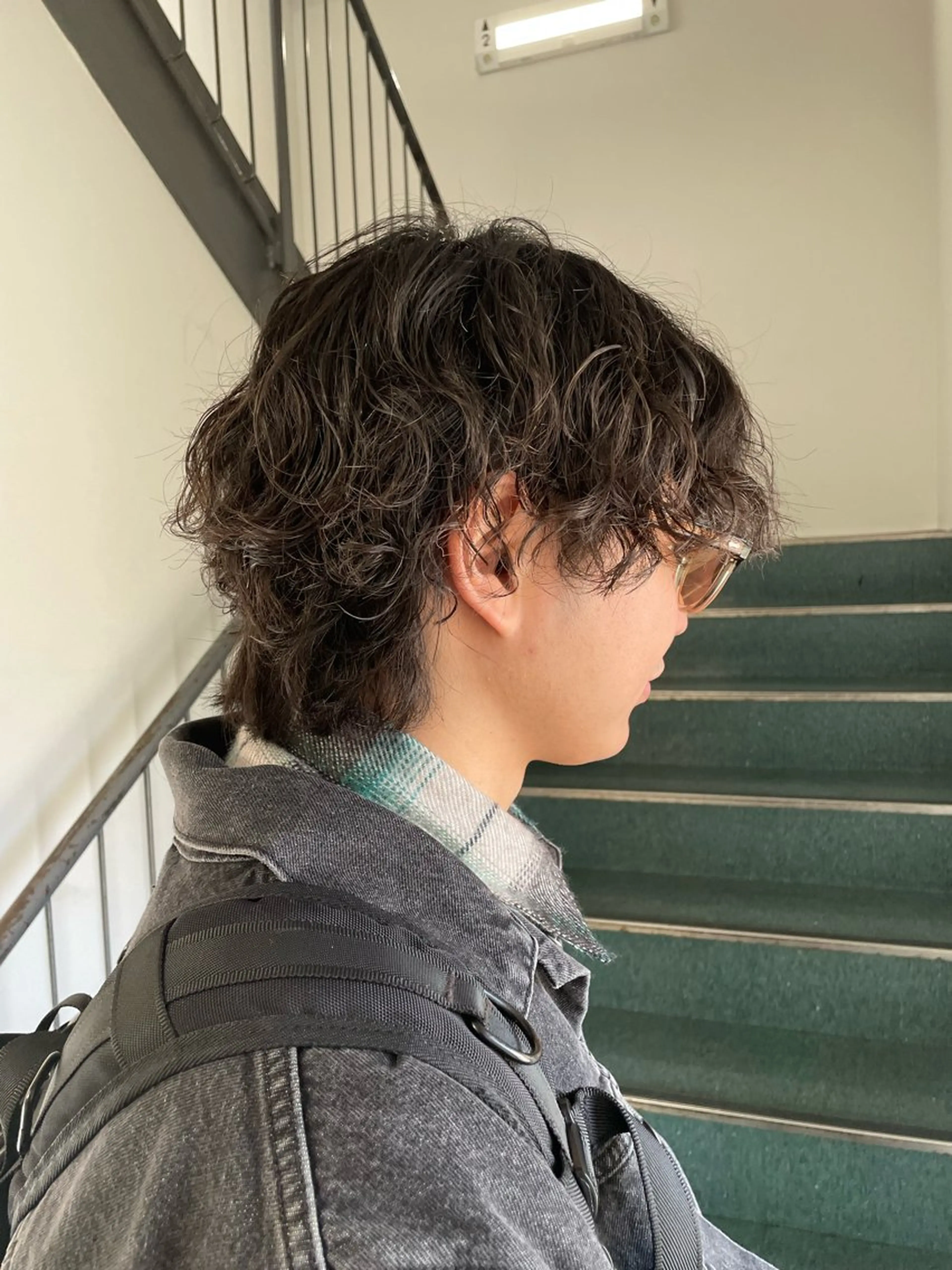 ショート パーマ メンズ メンズパーマ 長町/酸性ストレート /曲がる縮毛矯正のヘアスタイル