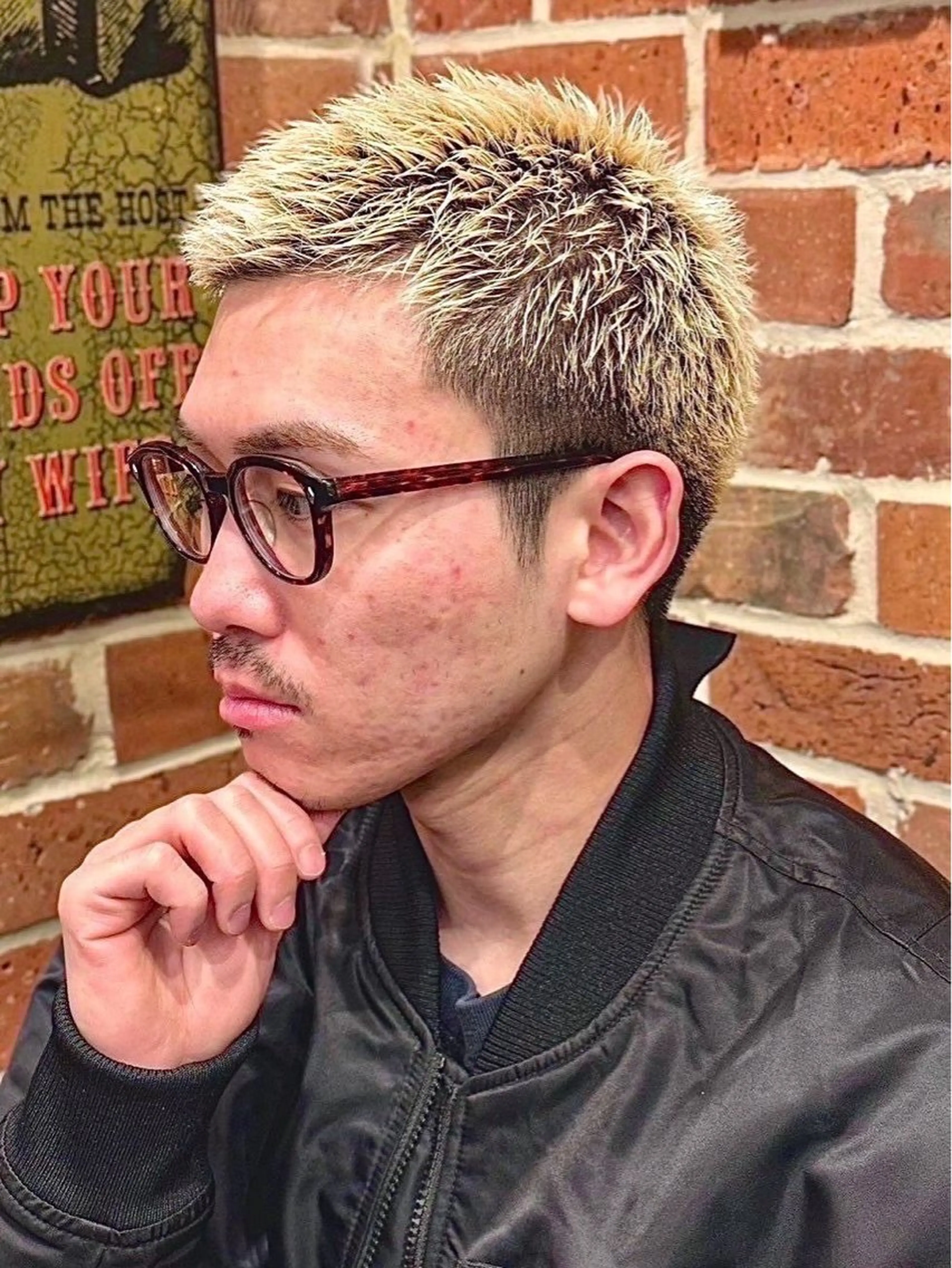 ショート カラー メンズ 塩崎 仁彦のヘアスタイル