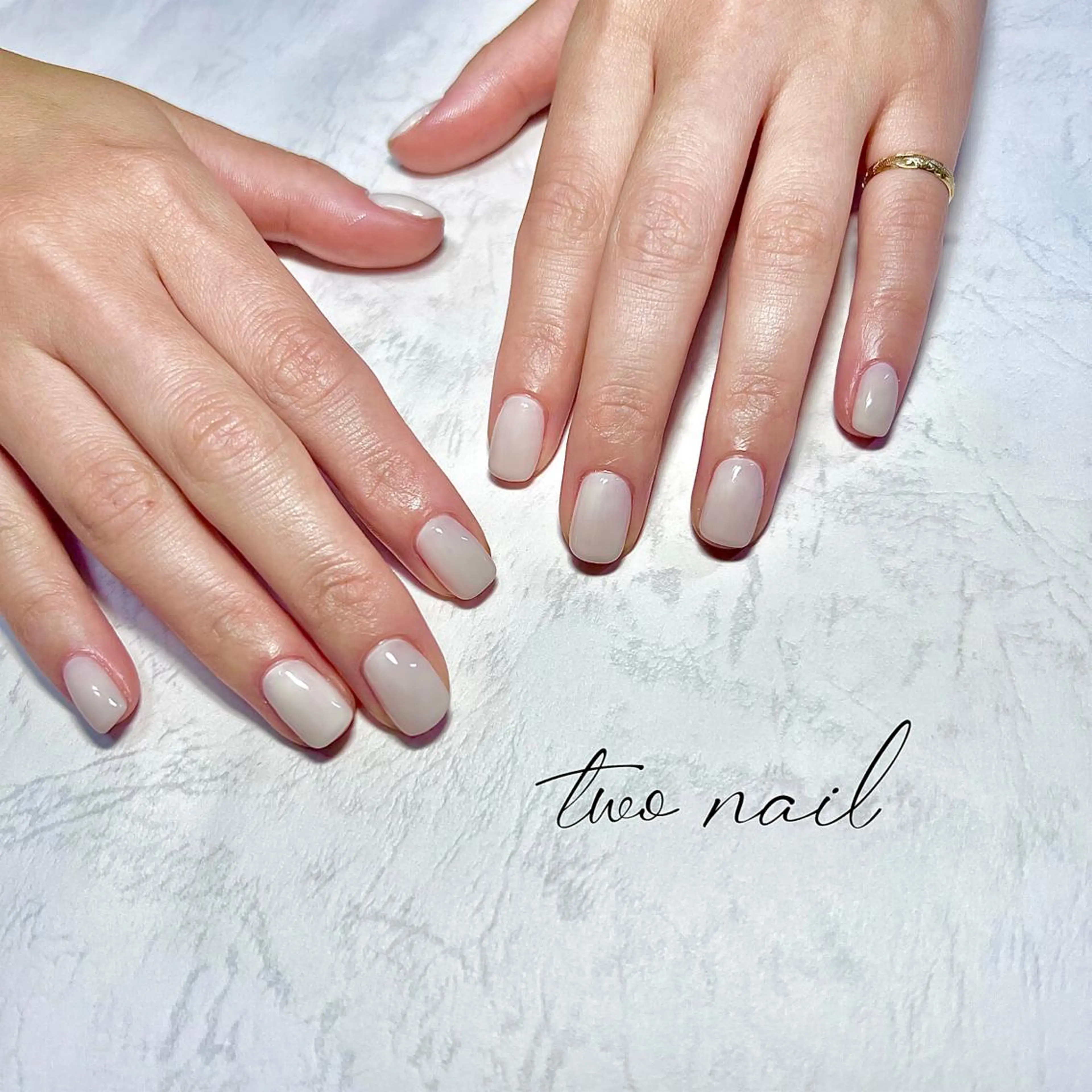 ネイル アートネイル フットネイル ハート ニュアンスネイル ホワイト ハンドネイル two nailのネイルデザイン