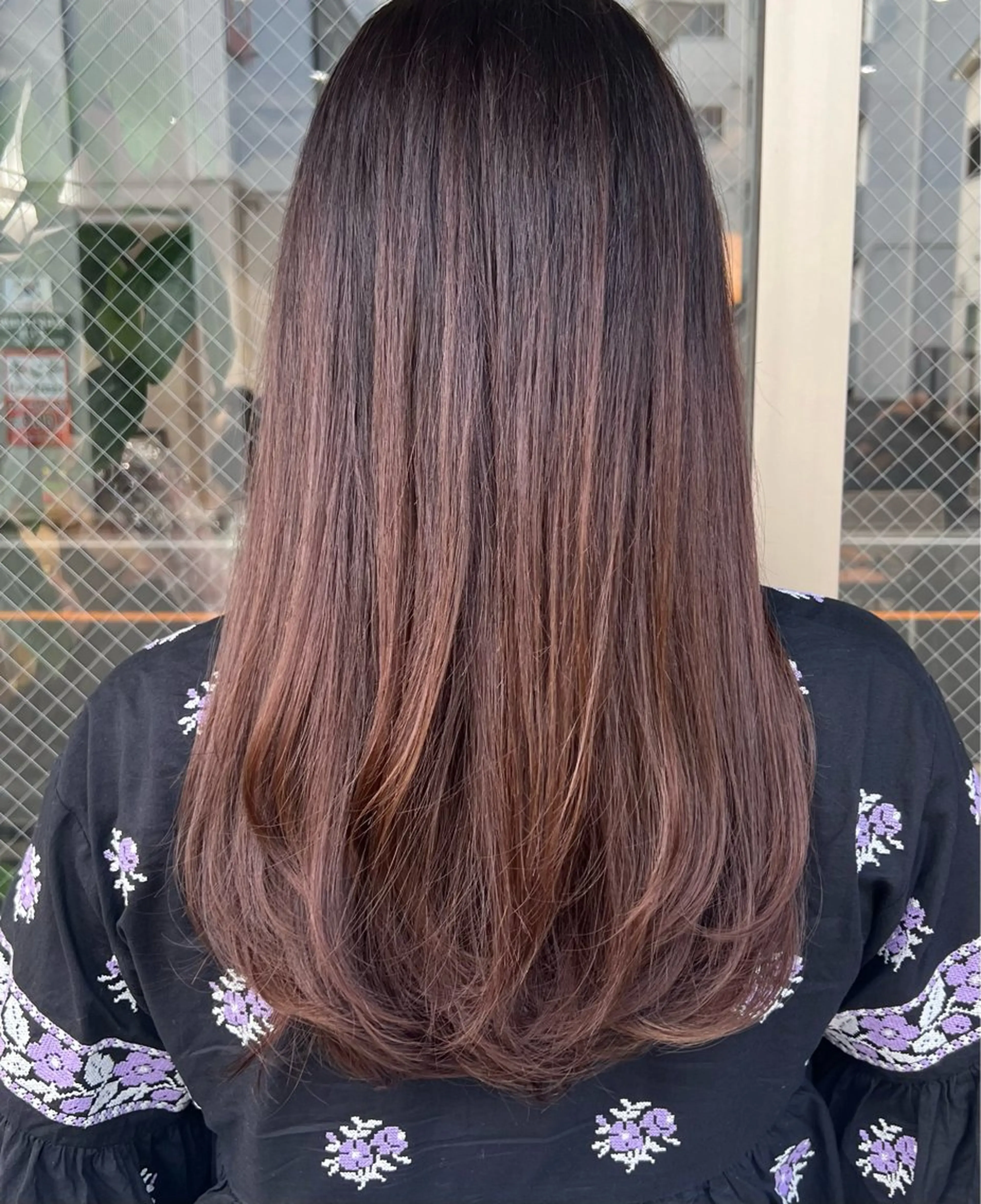 ロング レイヤーカット カット ヘアカラー トリートメント 艶ボブ🤎ボブパーマ 透明感カラー\メンズのヘアスタイル