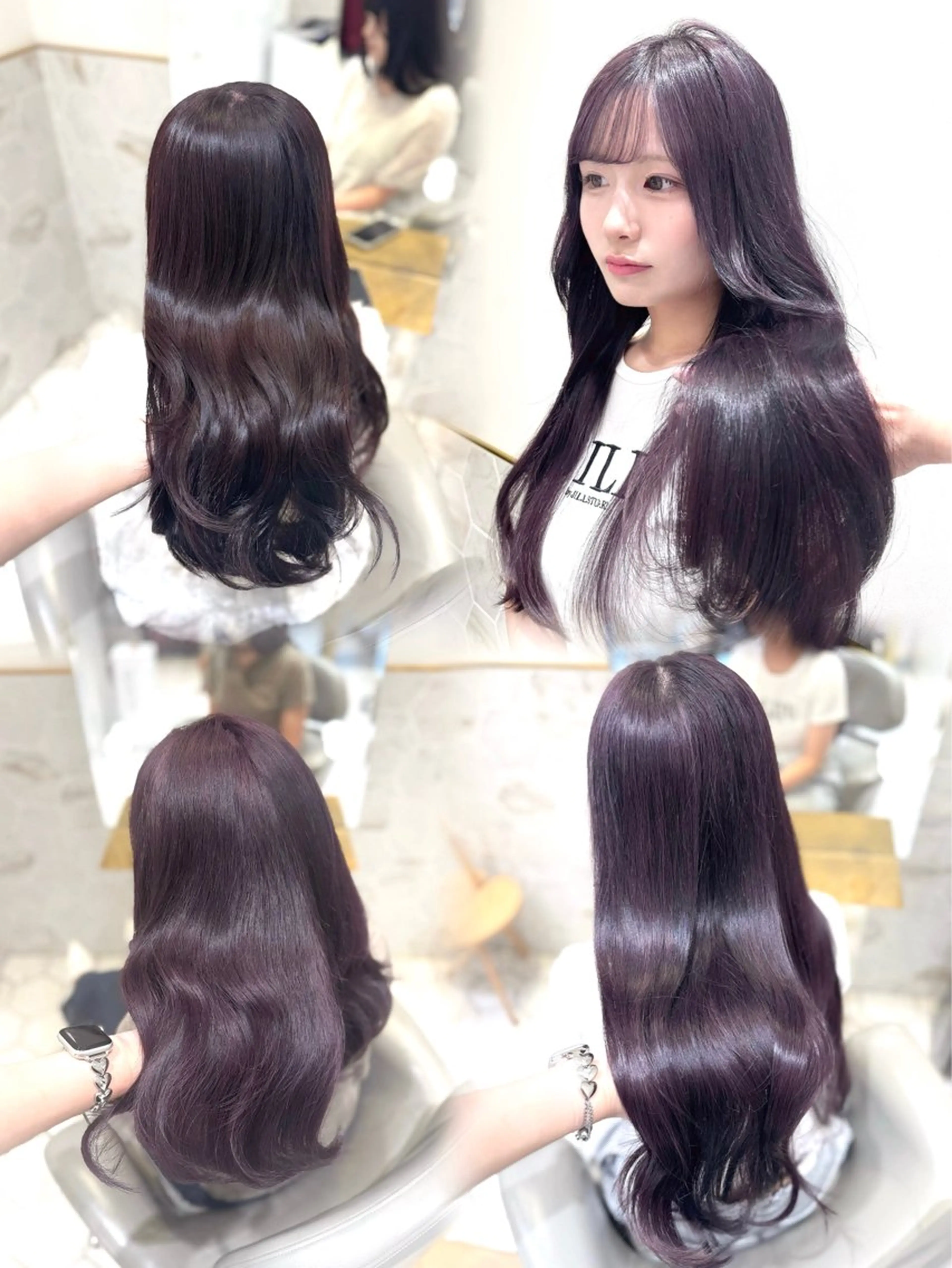 ロング カラー ヘアカラー costes 今井芽依のヘアスタイル