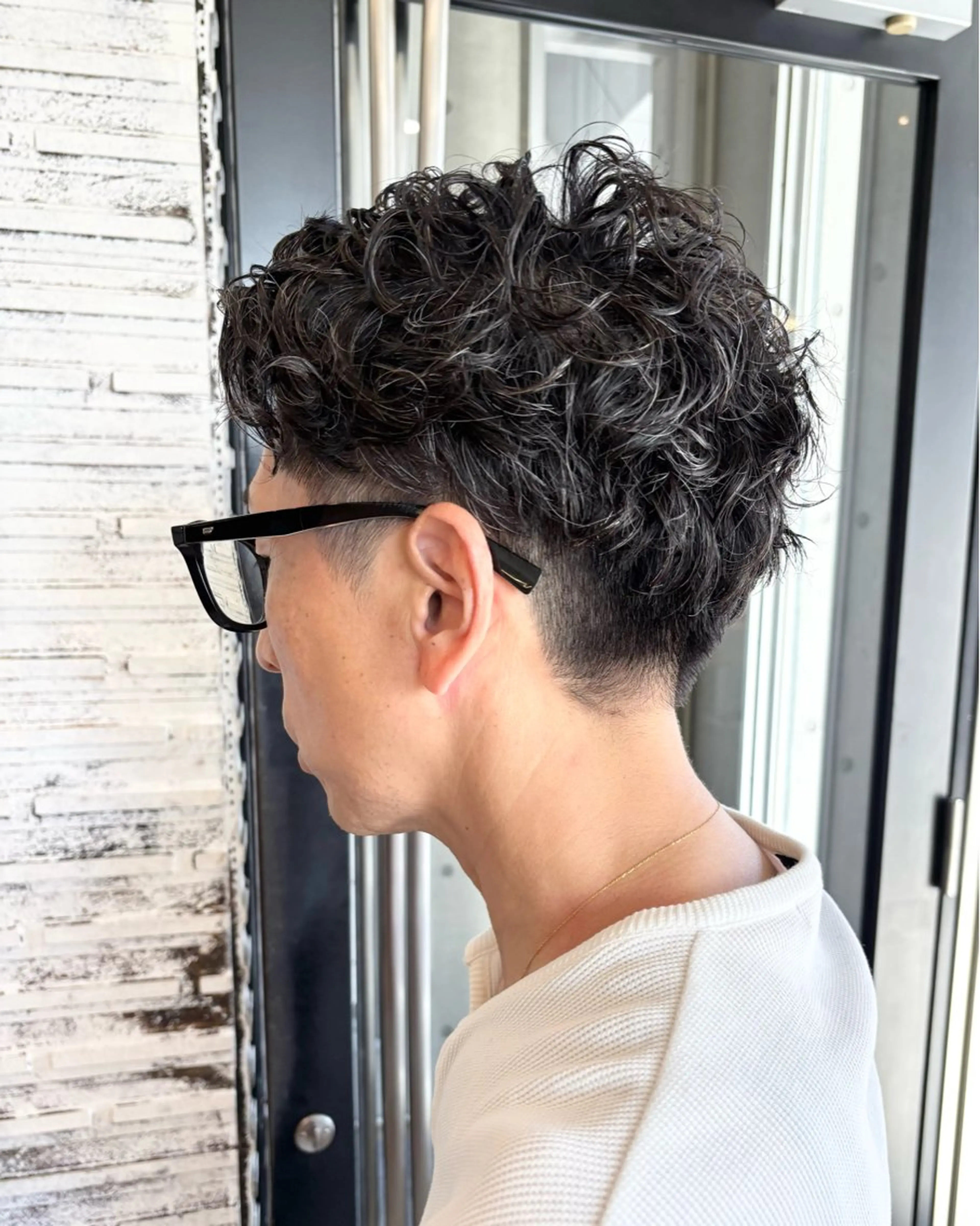 ショート パーマ メンズ カット パーマ トリートメント IKU ミニボブ名古屋のヘアスタイル