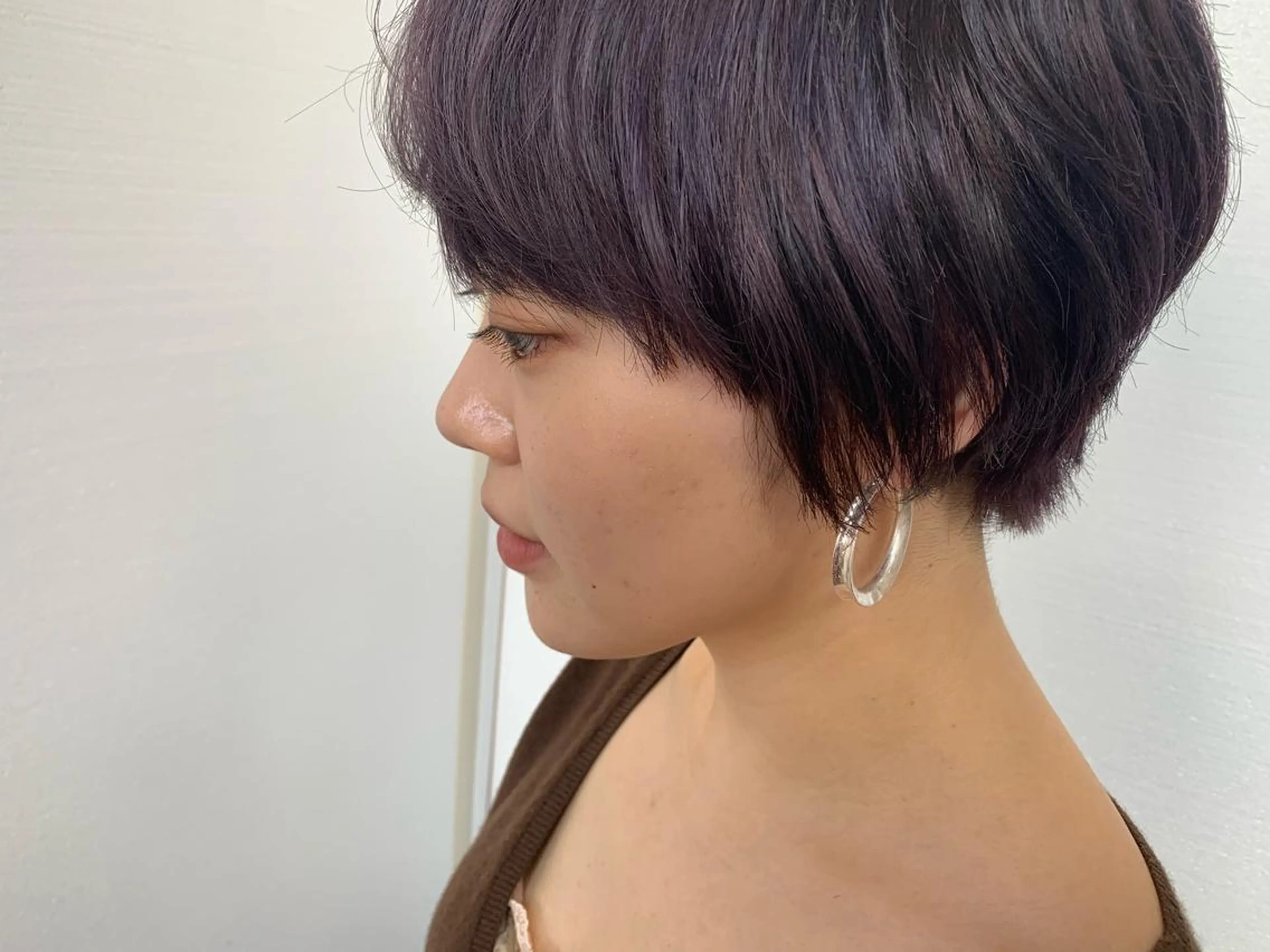 ショート カラー ブリーチ ラベンダーカラー ショートヘア カット ヘアカラー トリートメント Une（ユヌ）所属・【Uneユヌ】菊地 春那のヘアスタイル