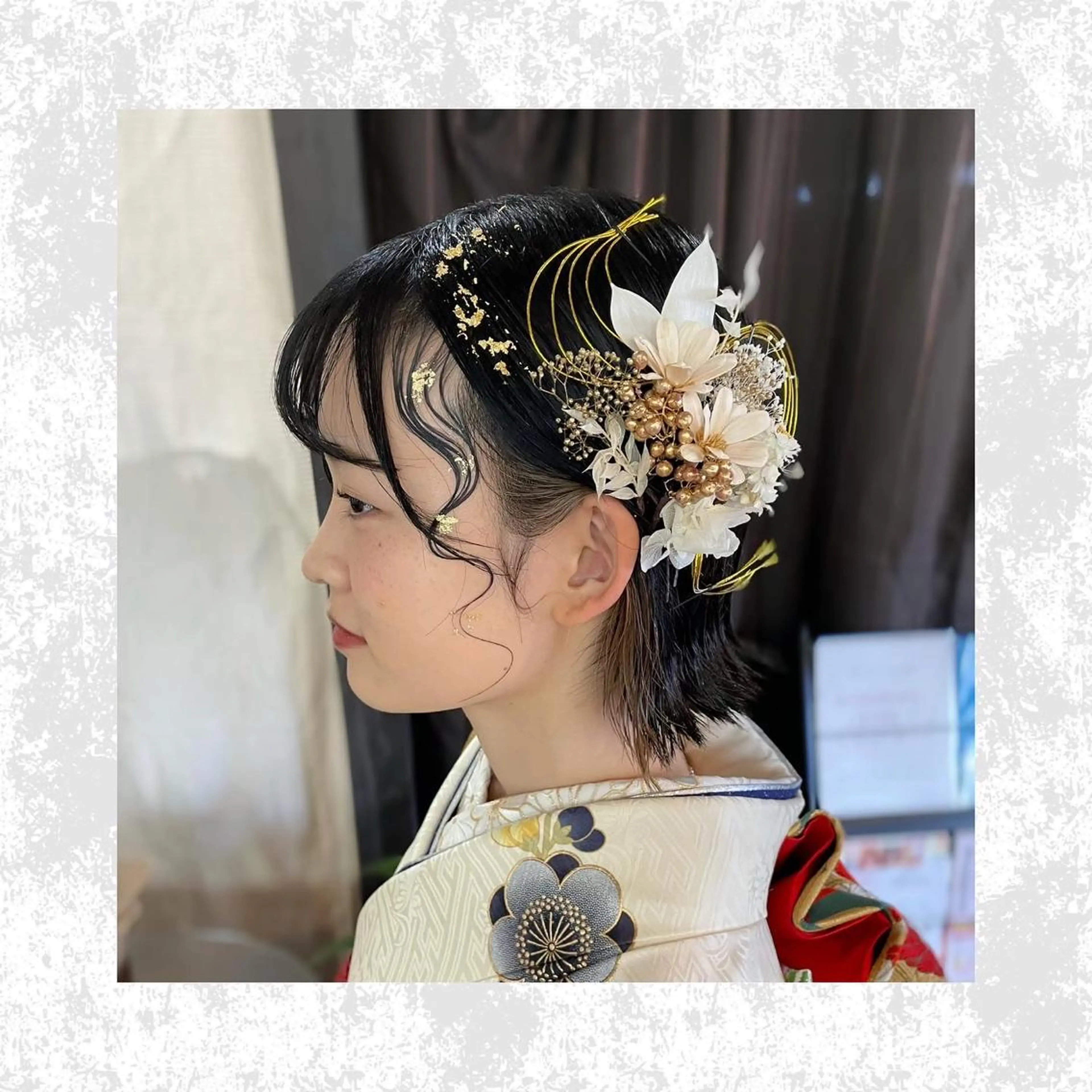 ミディアム ヘアアレンジ ヘアセット SALON DE KIKUCHI 本店所属・菊池 栄里奈のヘアスタイル