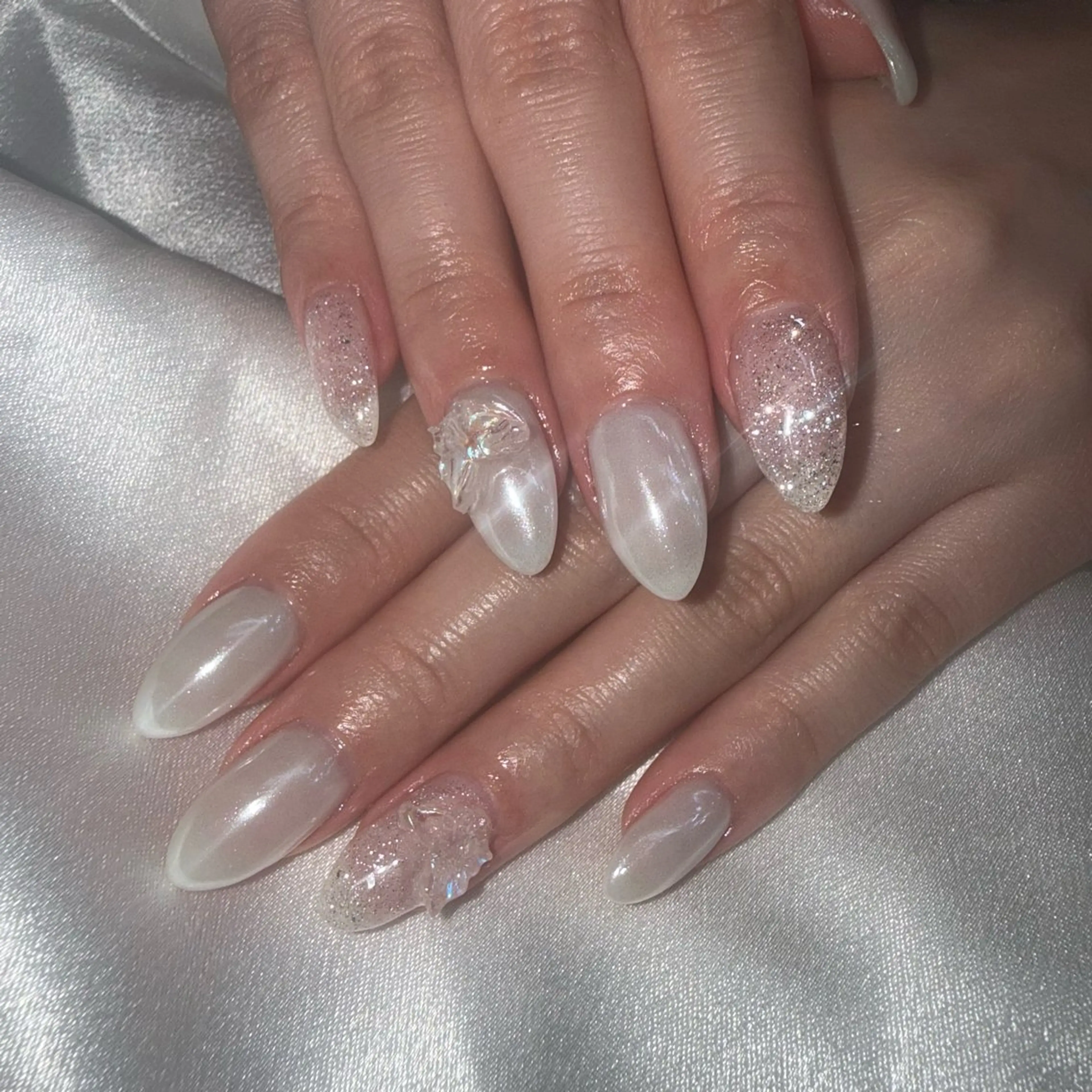 ネイル ホワイト ハンドネイル ★Rinail... .のネイルデザイン