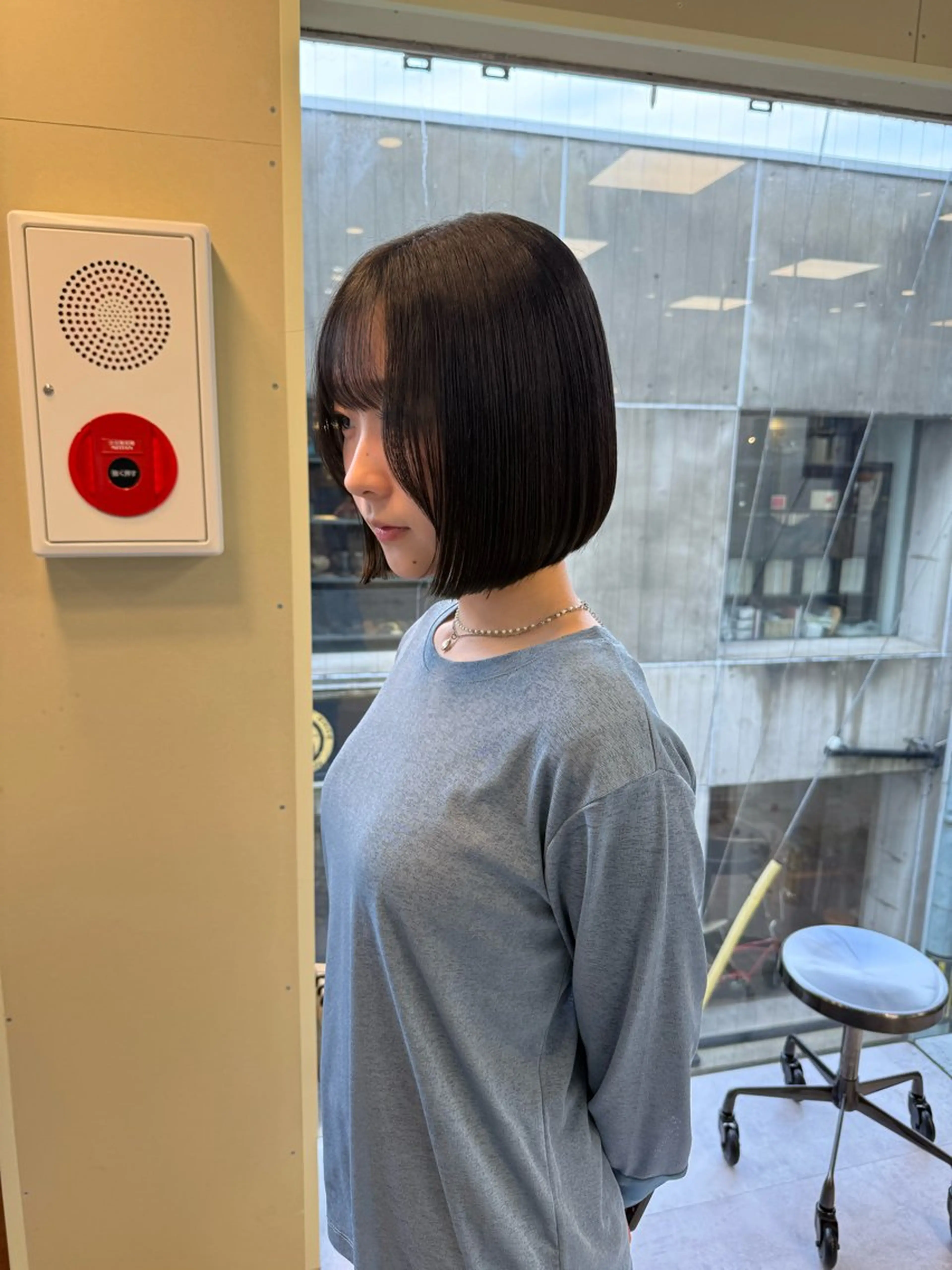 ショート カラー カット ヘアカラー トリートメント 伶風/ボブ/ ハッシュカットのヘアスタイル
