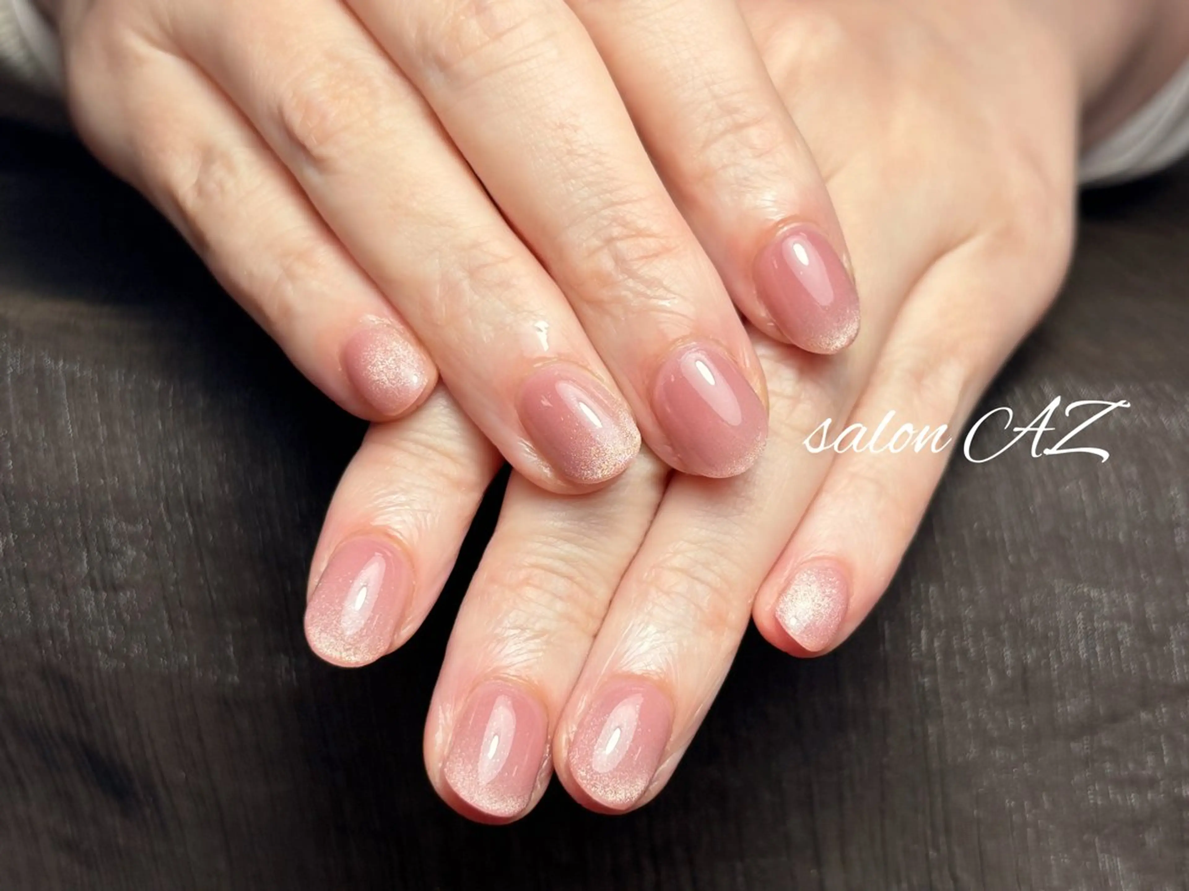 ネイル 桜ネイル 長さ出し フットネイル フレンチネイル ジェルネイル salon AZのネイルデザイン