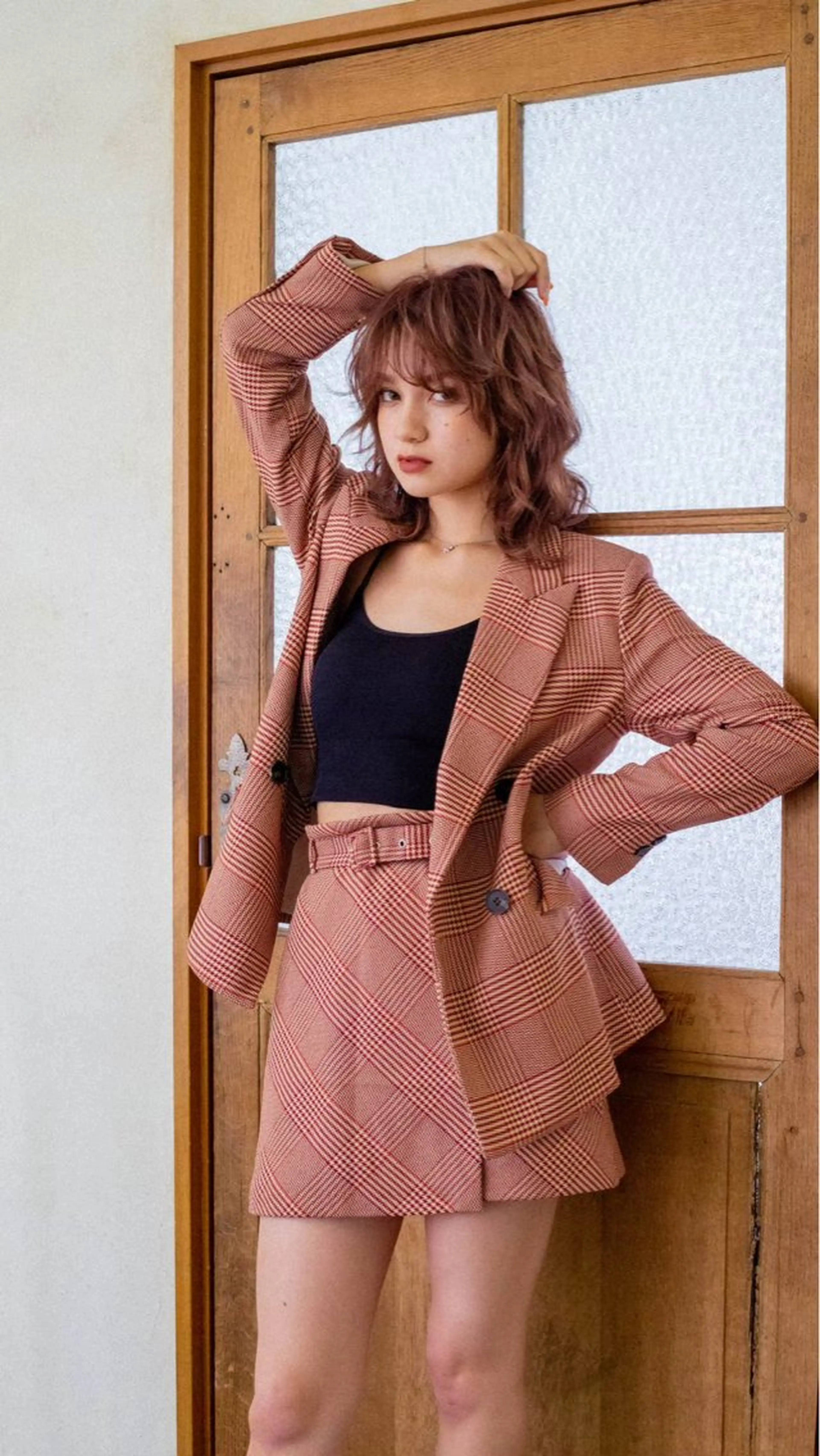 ミディアム カラー カット ヘアカラー トリートメント 縮毛/ショート/ ボブ/レイヤー/小原のヘアスタイル