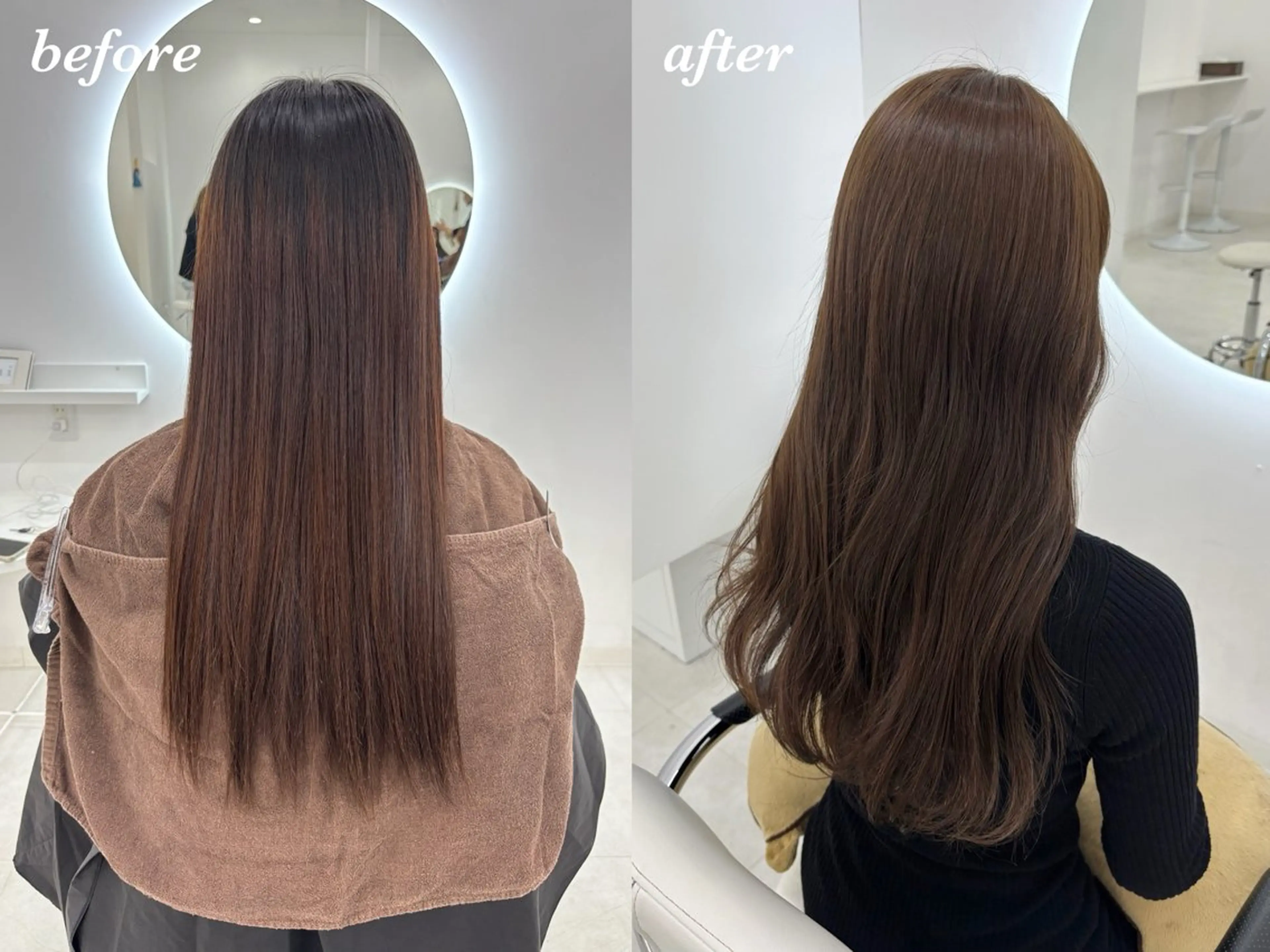 ロング カラー 【aini天王寺】 𝐚𝐢𝐫𝐢✂︎のヘアスタイル