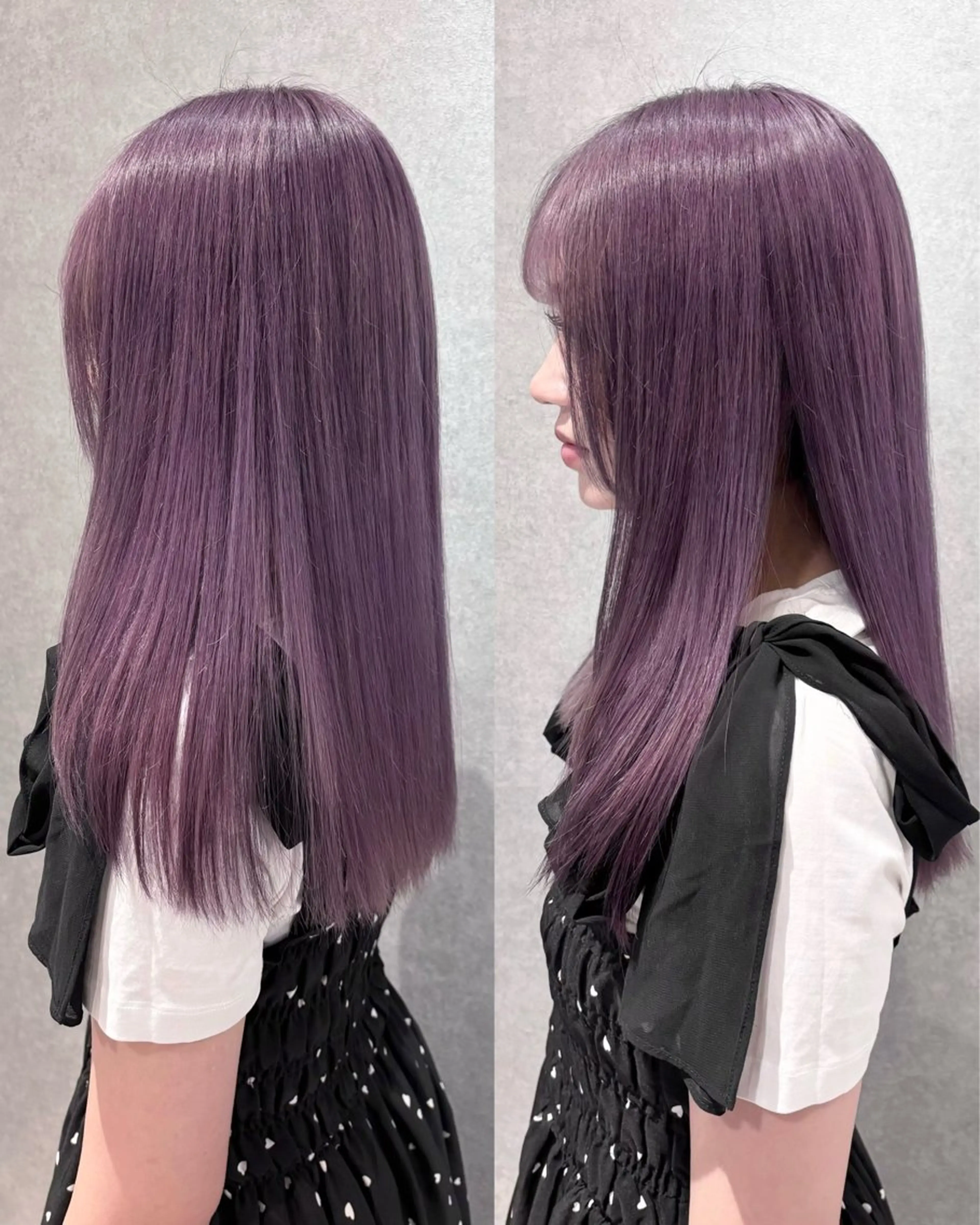 ロング カラー 透明感カラー ラベンダーカラー ヘアカラー 名古屋/栄/ カラー/はるなのヘアスタイル
