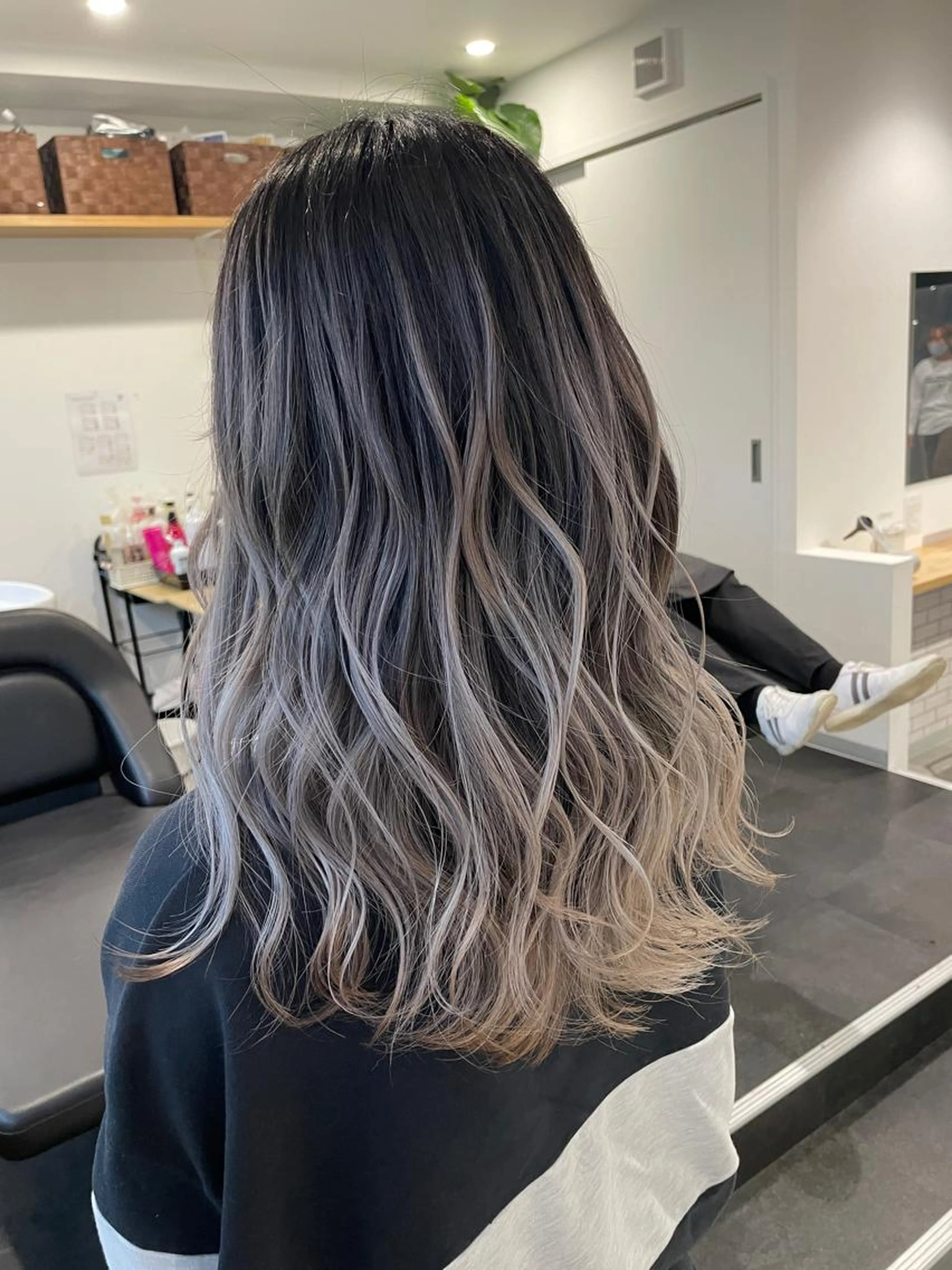 バレイヤージュカラー🍊の写真